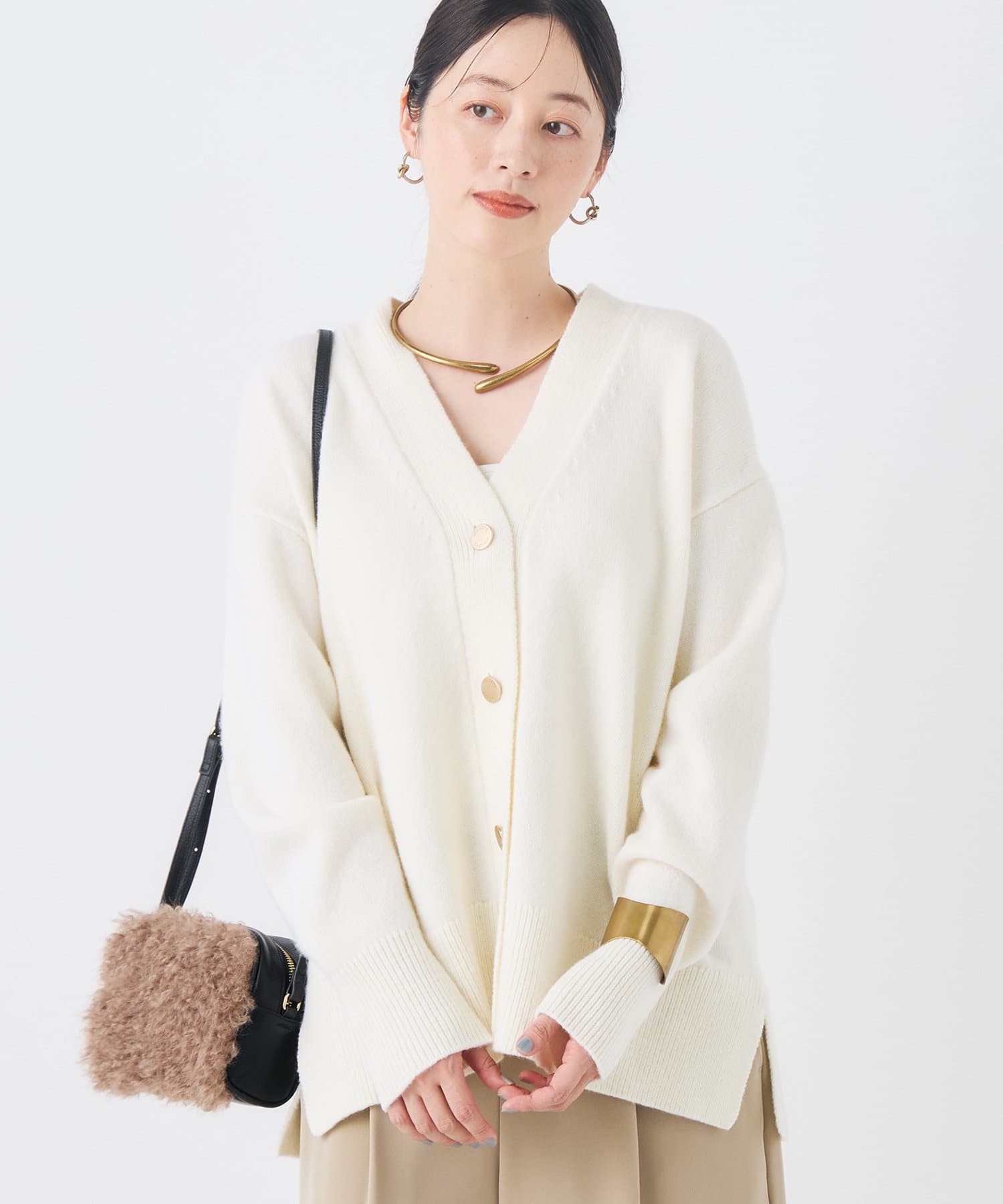 NOLLEY'S(ノーリーズ) 【WEB＆一部店舗限定カラーあり】MUSICゆったりVネックカーディガン