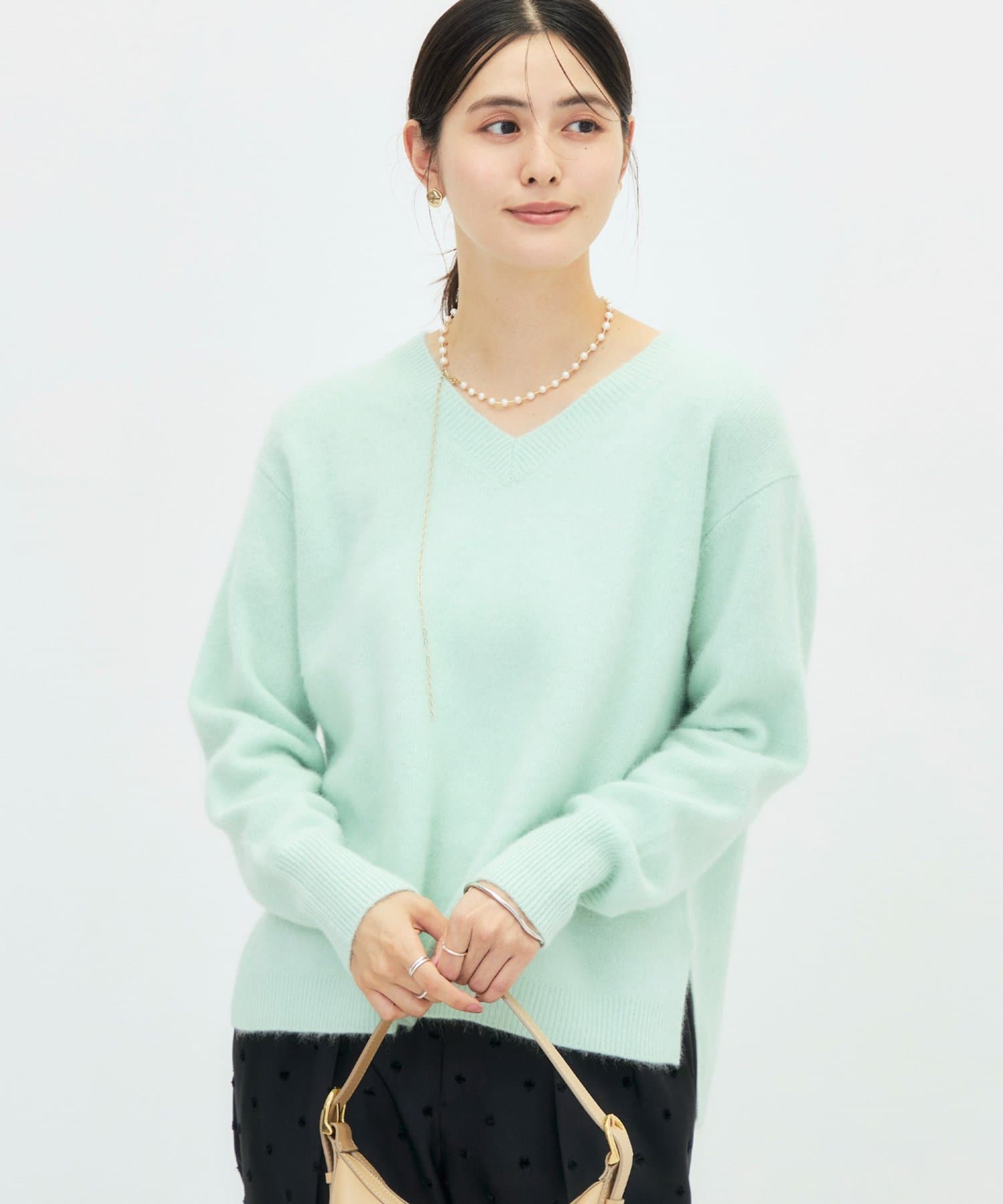 NOLLEY'S(ノーリーズ) ヘアリーVネックプルオーバー
