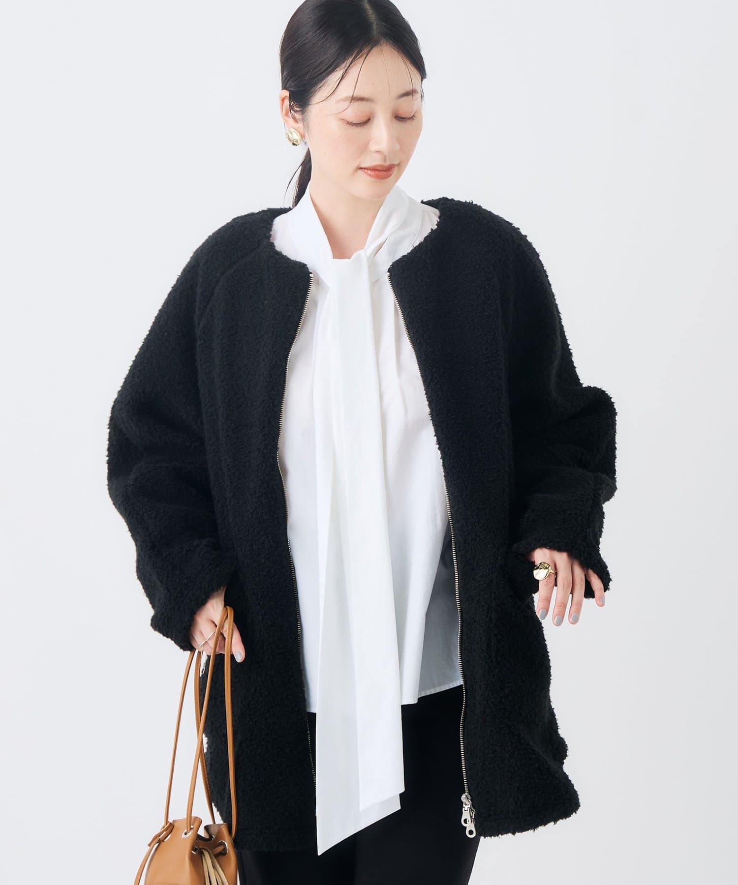 NOLLEY'S(ノーリーズ) 《抗ピル》ウォッシャブルボアブルゾン