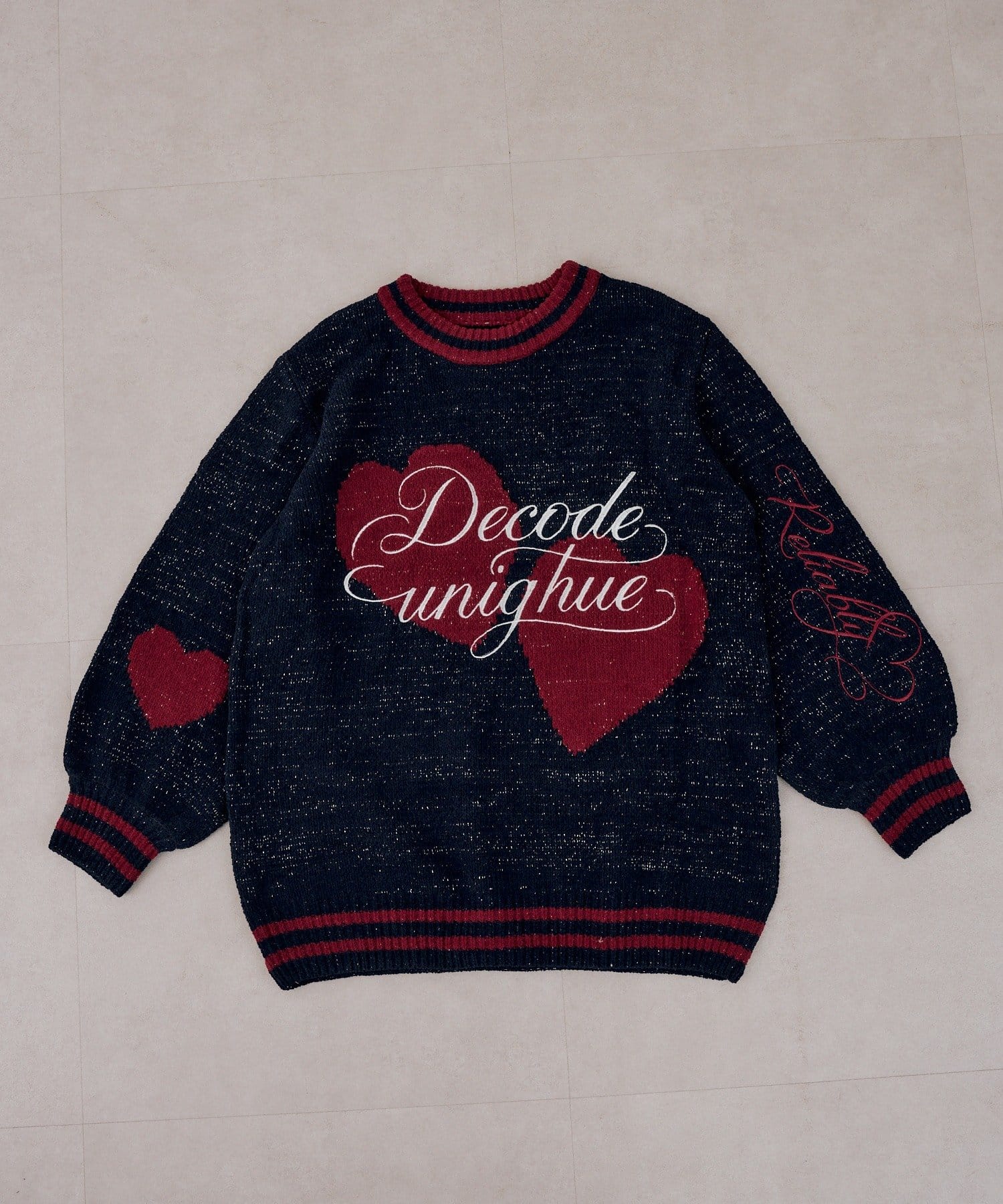 NICE CLAUP / OLIVE des OLIVE OUTLET(ナイスクラップ  / オリーブ デ オリーブ アウトレット) 【continuer】ハートロゴニット