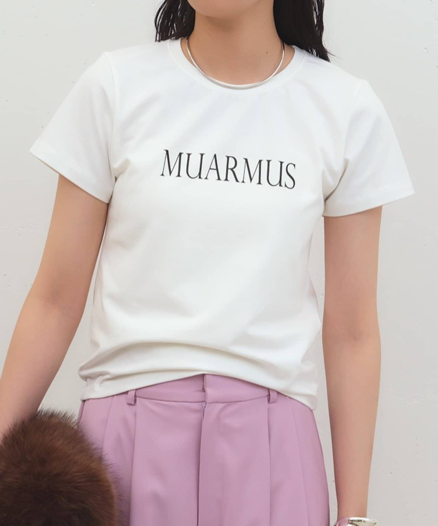 LOUNGEDRESS(ラウンジドレス) 【MUARMUS/ムアルムス】スリムロゴTシャツ