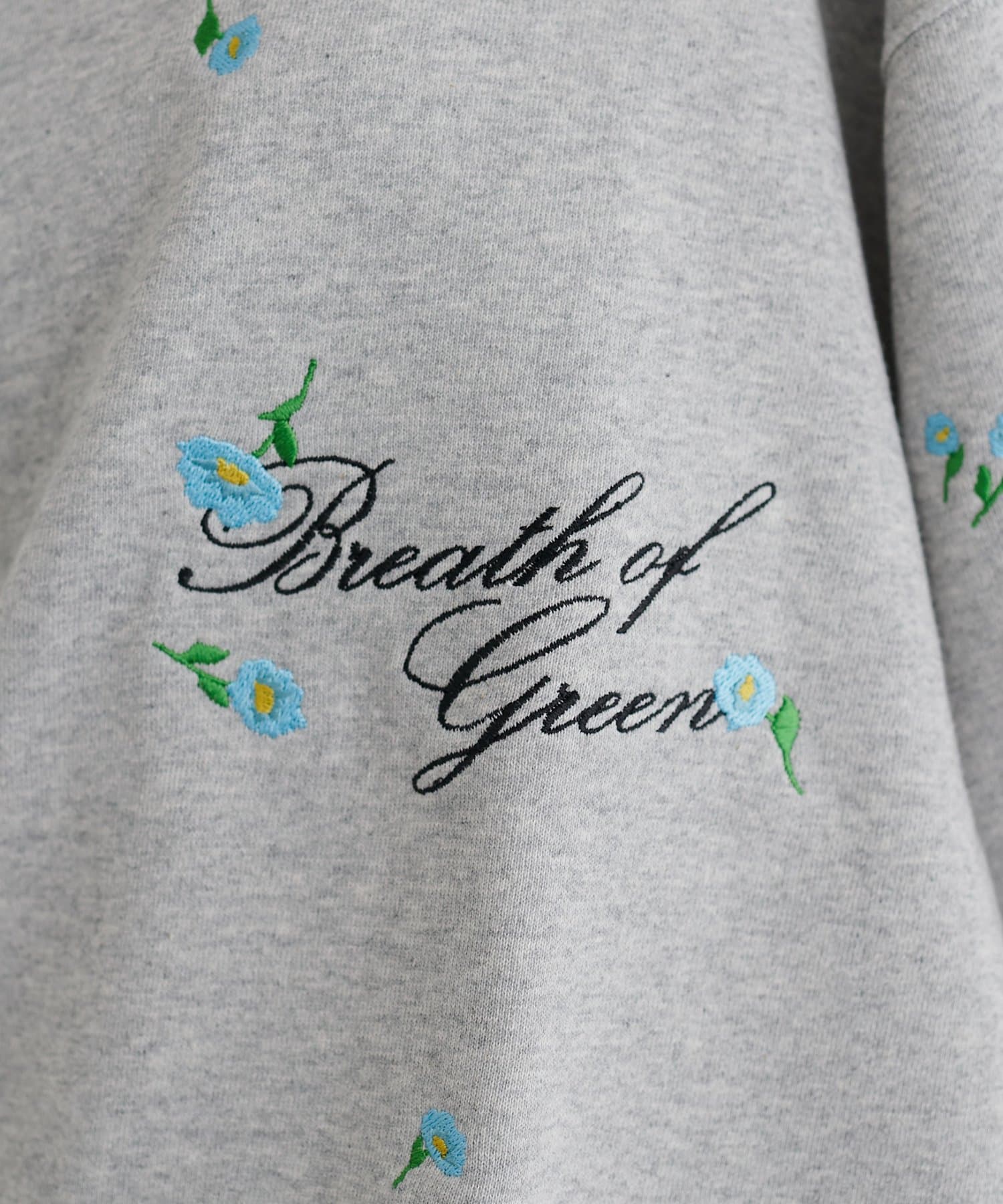 DISCOAT(ディスコート) 花柄刺繍ロゴスウェット