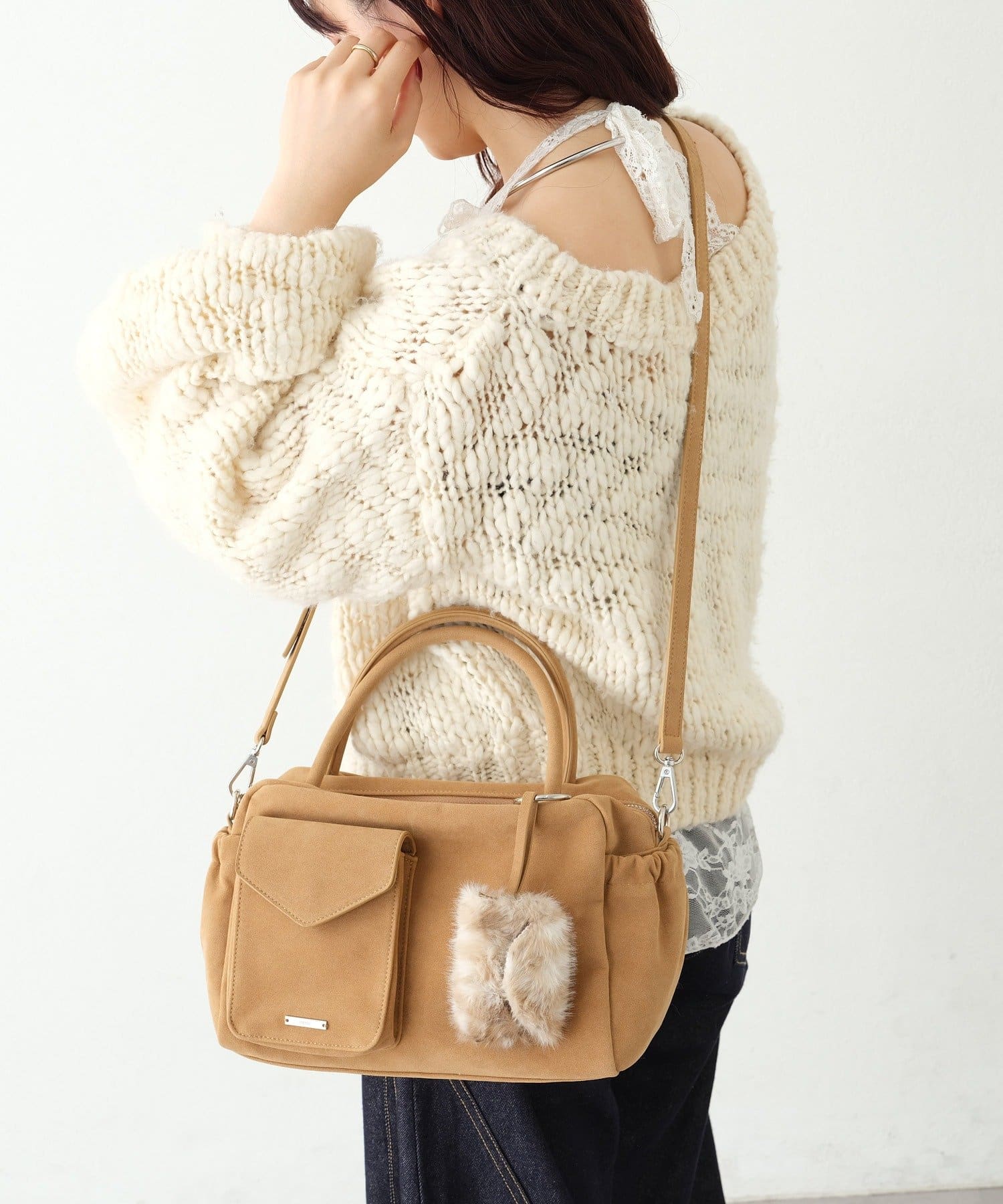 mystic(ミスティック) 【WEB限定BEIGE / 人気のため追加決定】バンビポーチポケットBAG