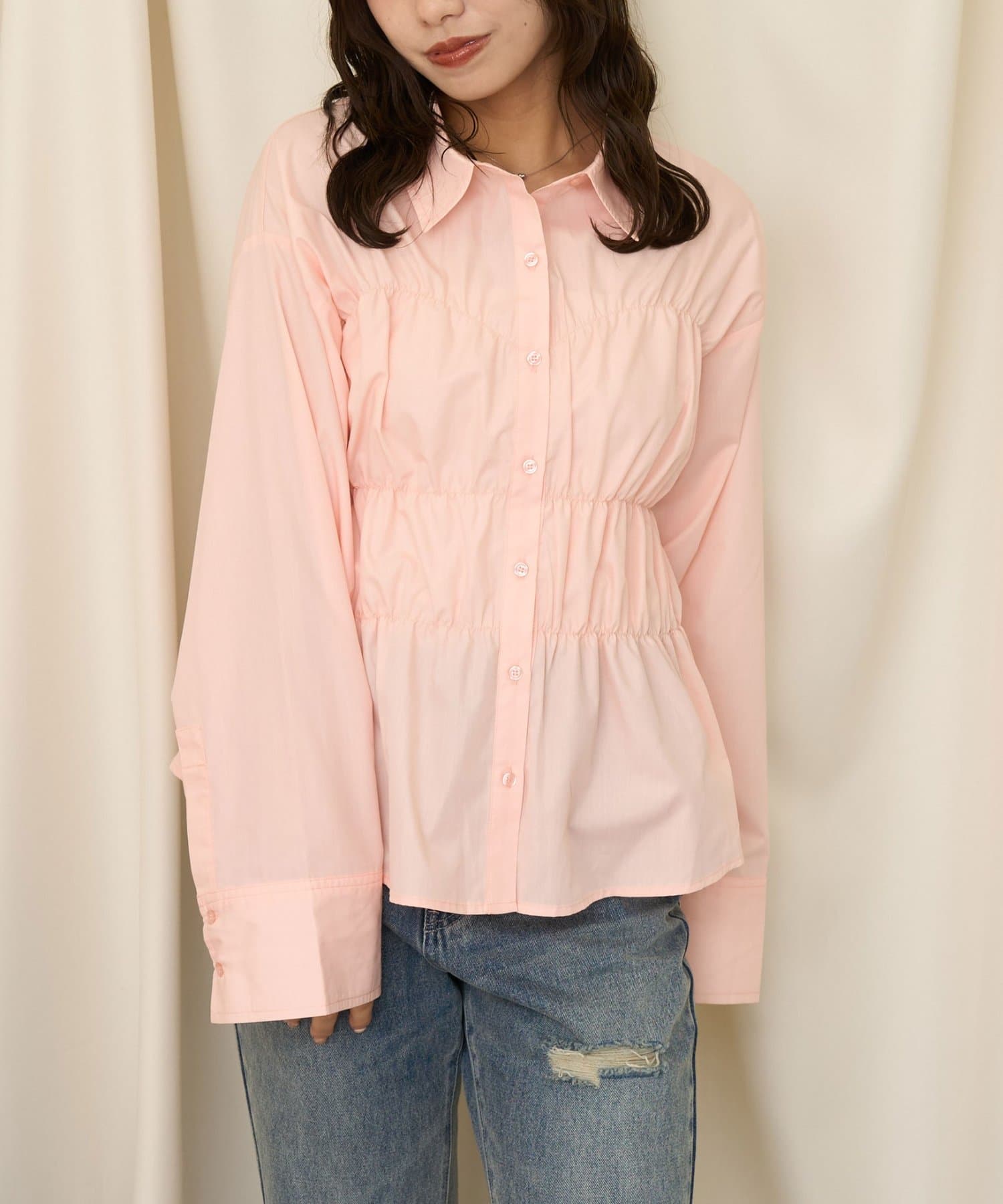 CIAOPANIC(チャオパニック) 【neutral by ciaopanic】ウエストシャーリングシャツ