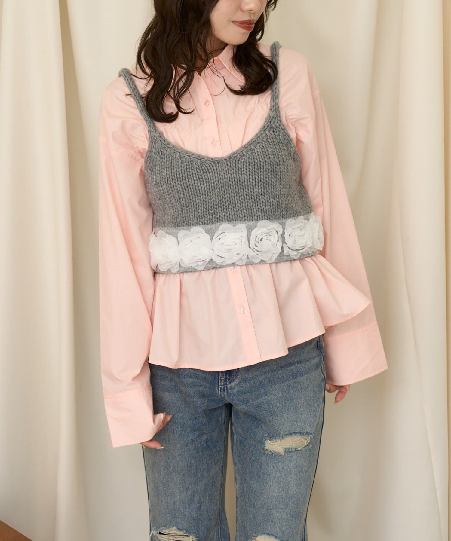 CIAOPANIC(チャオパニック) 【neutral by ciaopanic】ウエストシャーリングシャツ