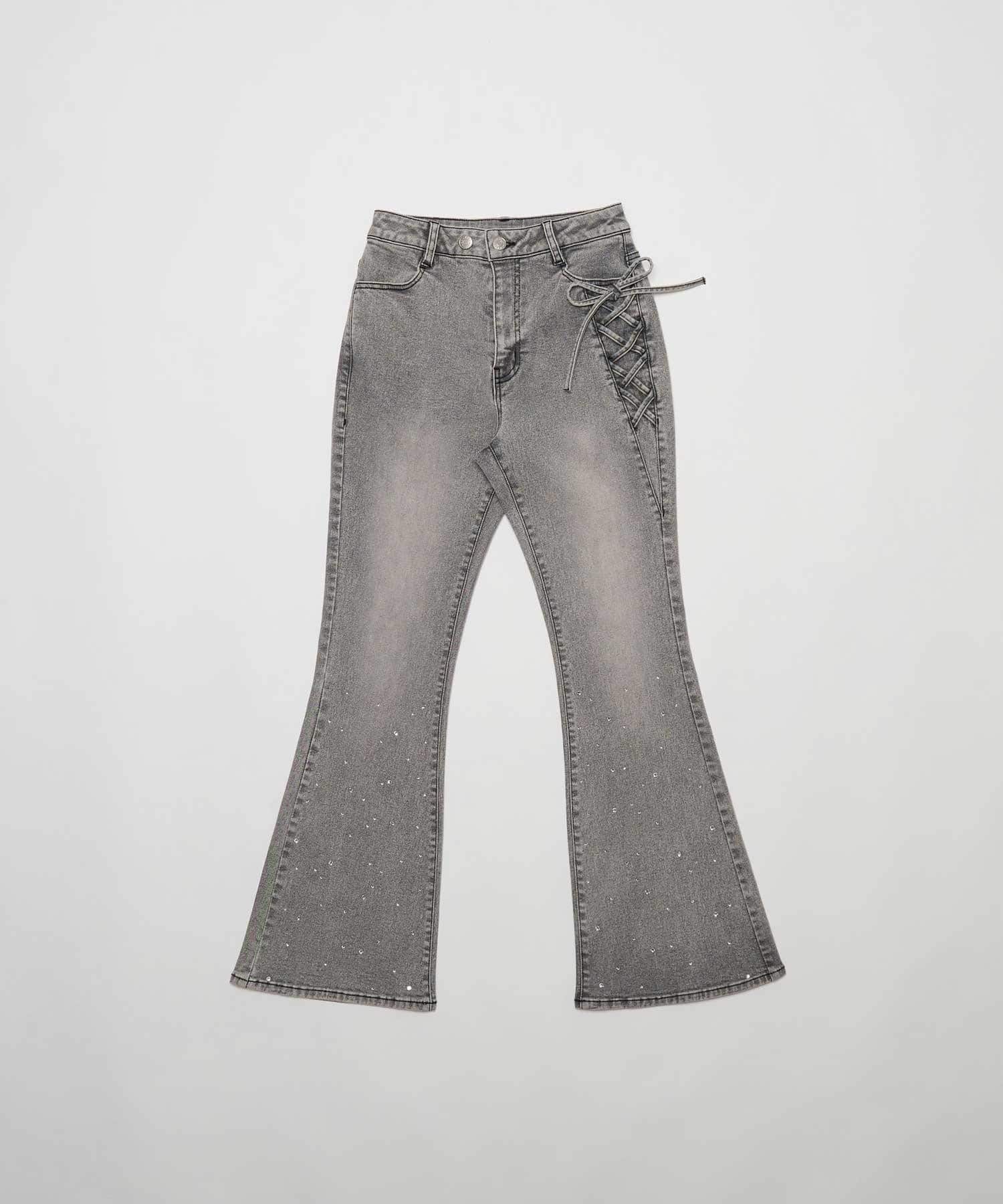 Belle Charme(ベルシャルム) Twinkle Flare Denim Pants