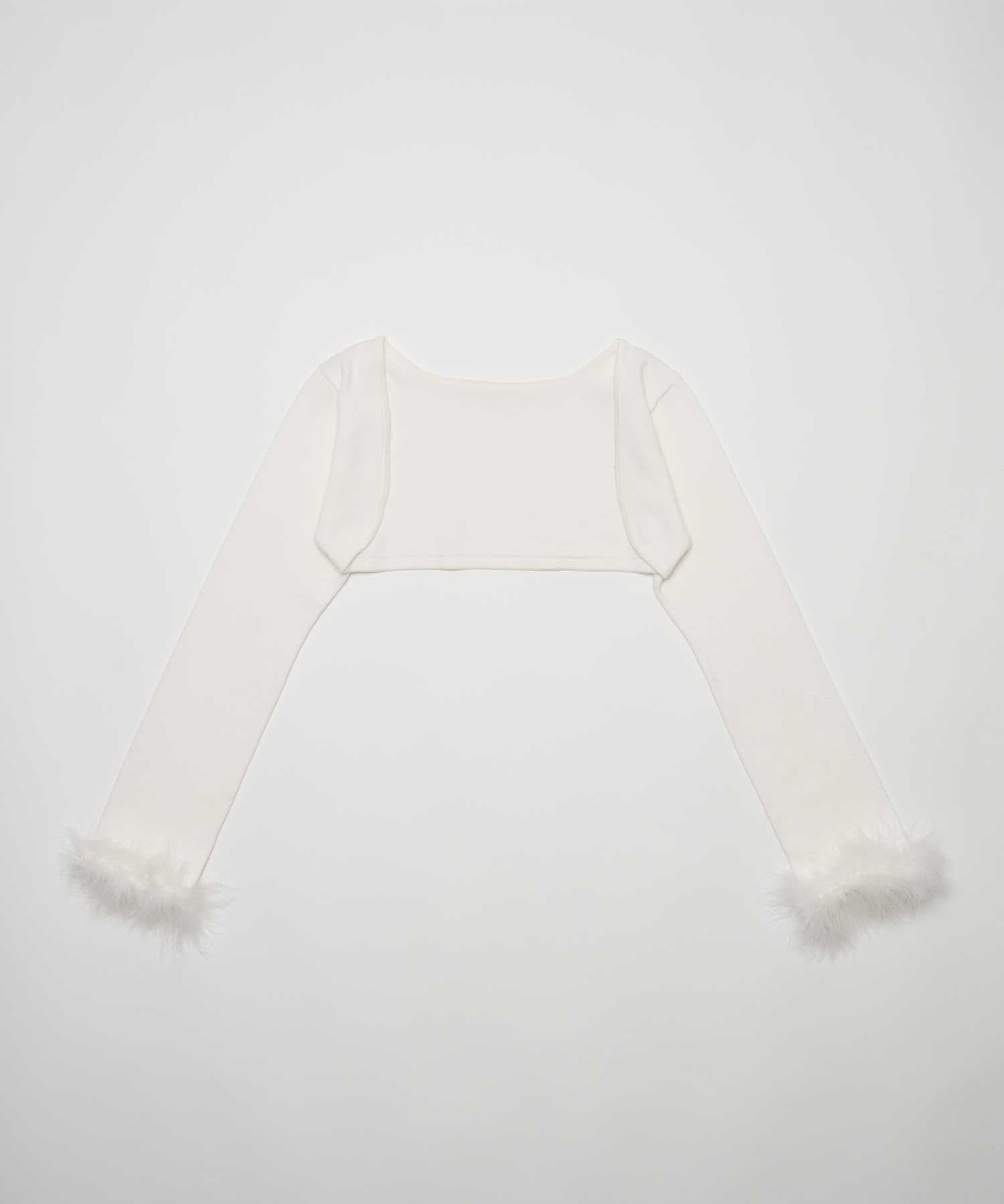 Belle Charme(ベルシャルム) Fur Sleeve Bolero