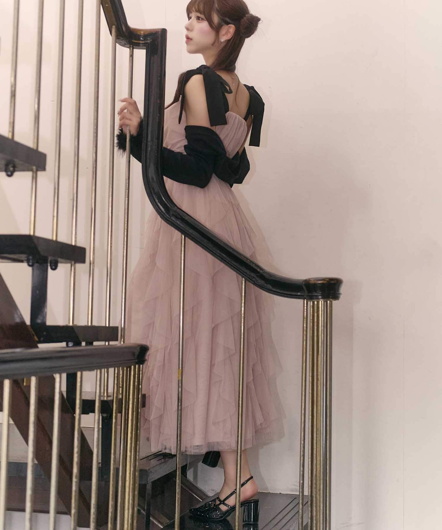 Belle Charme(ベルシャルム) Fur Sleeve Bolero
