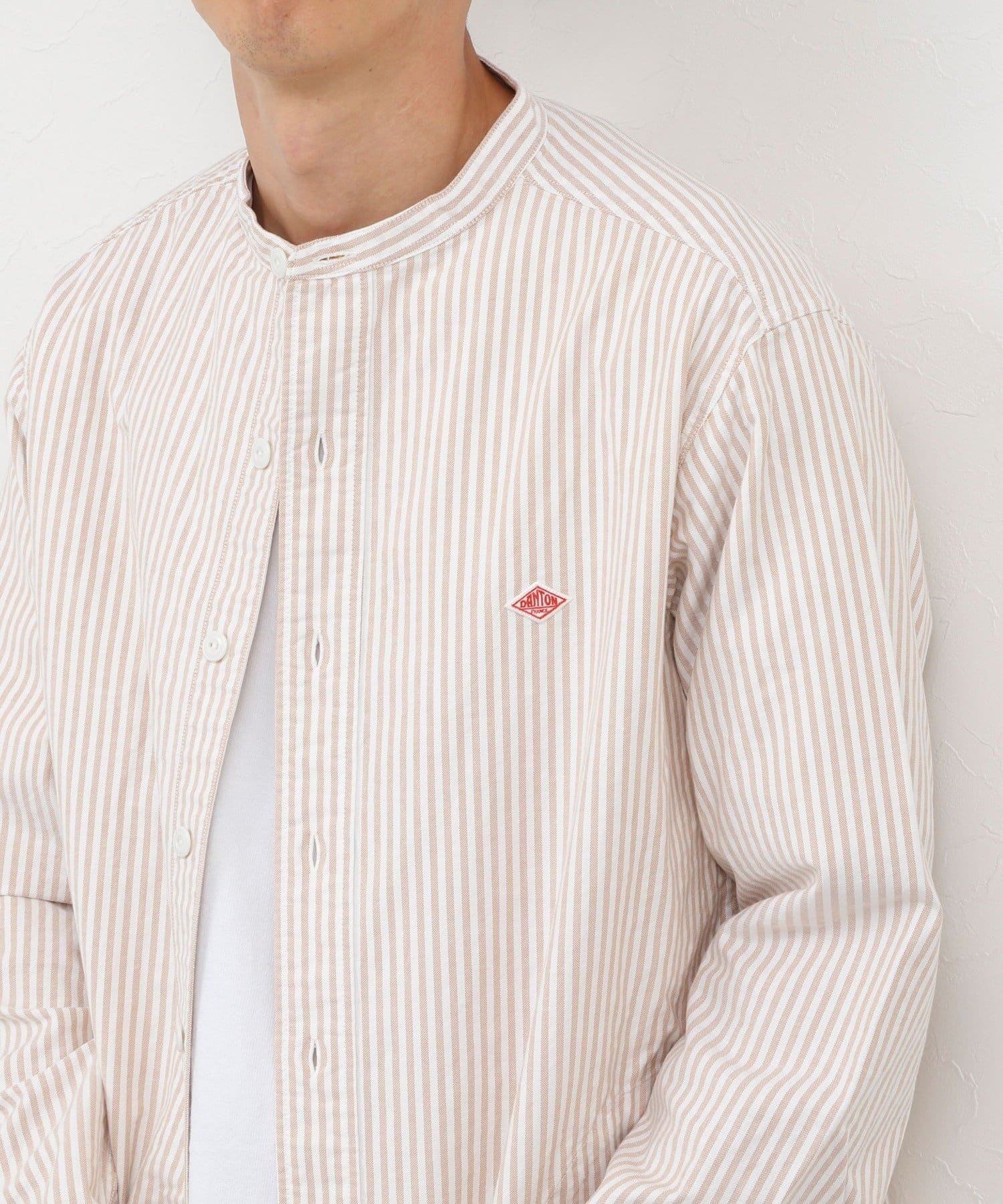 NOLLEY'S(ノーリーズ) 【DANTON/ダントン】BAND COLLAR SHIRT（DT-B0280 OXP）