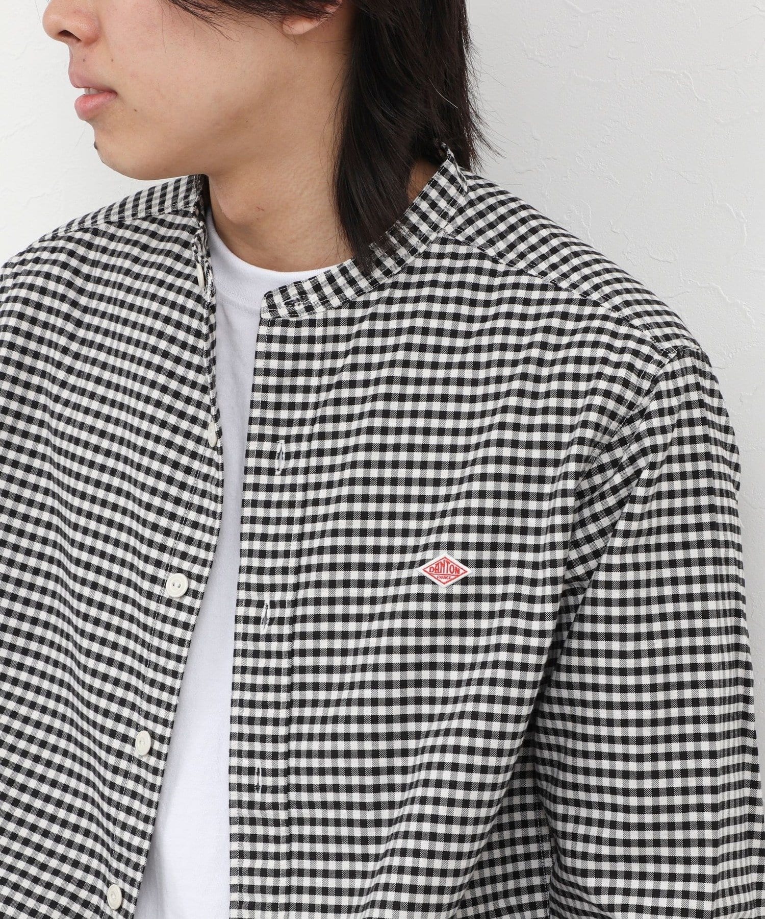 NOLLEY'S(ノーリーズ) 【DANTON/ダントン】BAND COLLAR SHIRT（DT-B0280 OXP）