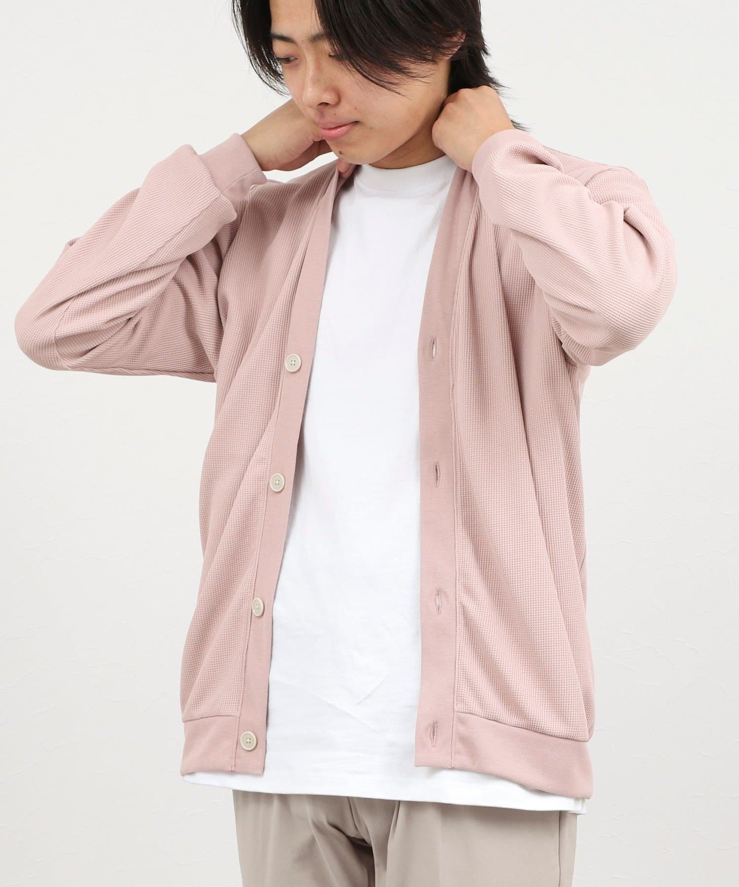 NOLLEY'S(ノーリーズ) ワッフルカーディガン ウォッシャブル 26AW