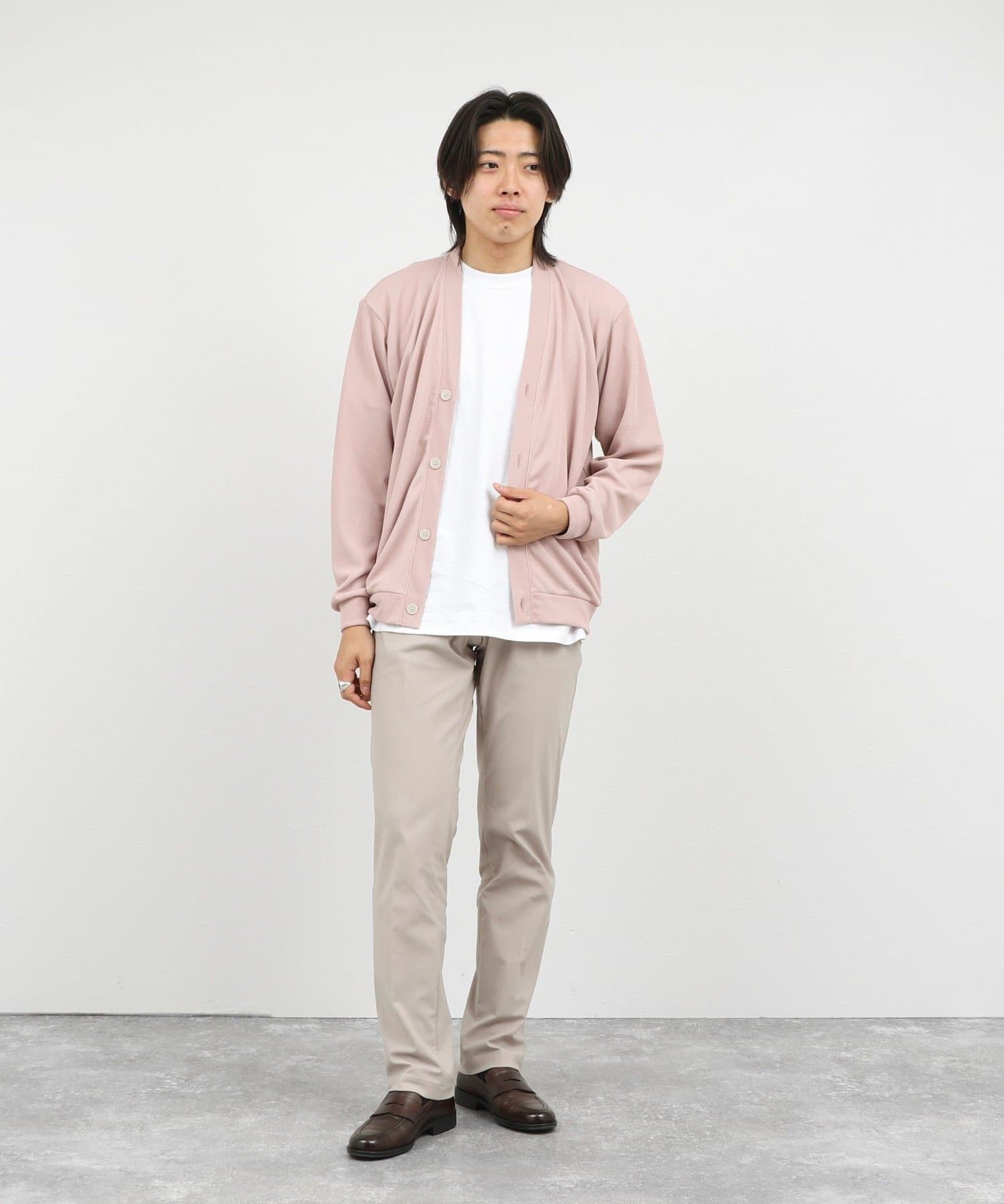 NOLLEY'S(ノーリーズ) ワッフルカーディガン ウォッシャブル 26AW