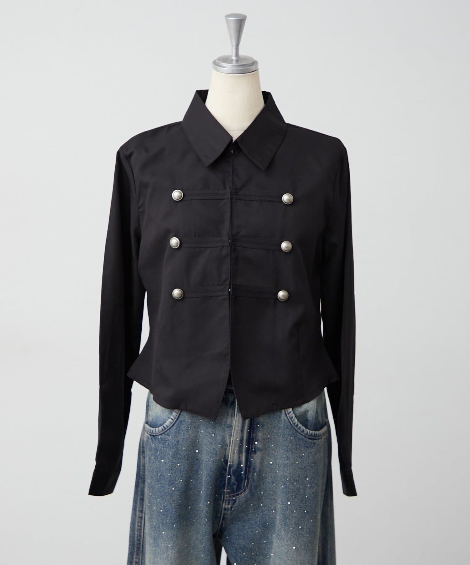 NICE CLAUP / OLIVE des OLIVE OUTLET(ナイスクラップ  / オリーブ デ オリーブ アウトレット) 【continuer】長袖ナポレオンブラウス