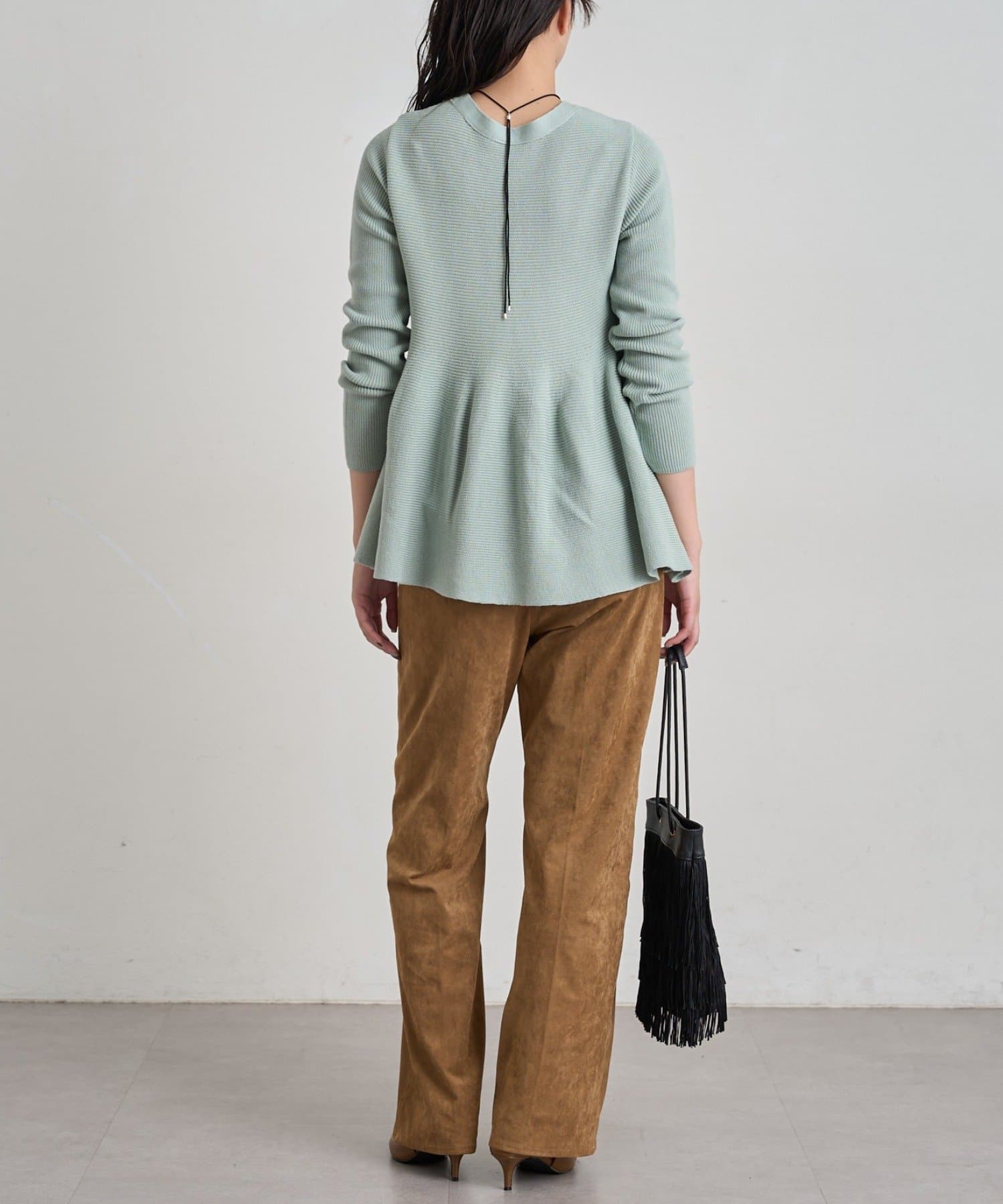 LOUNGEDRESS(ラウンジドレス) 2WAYペプラムニット