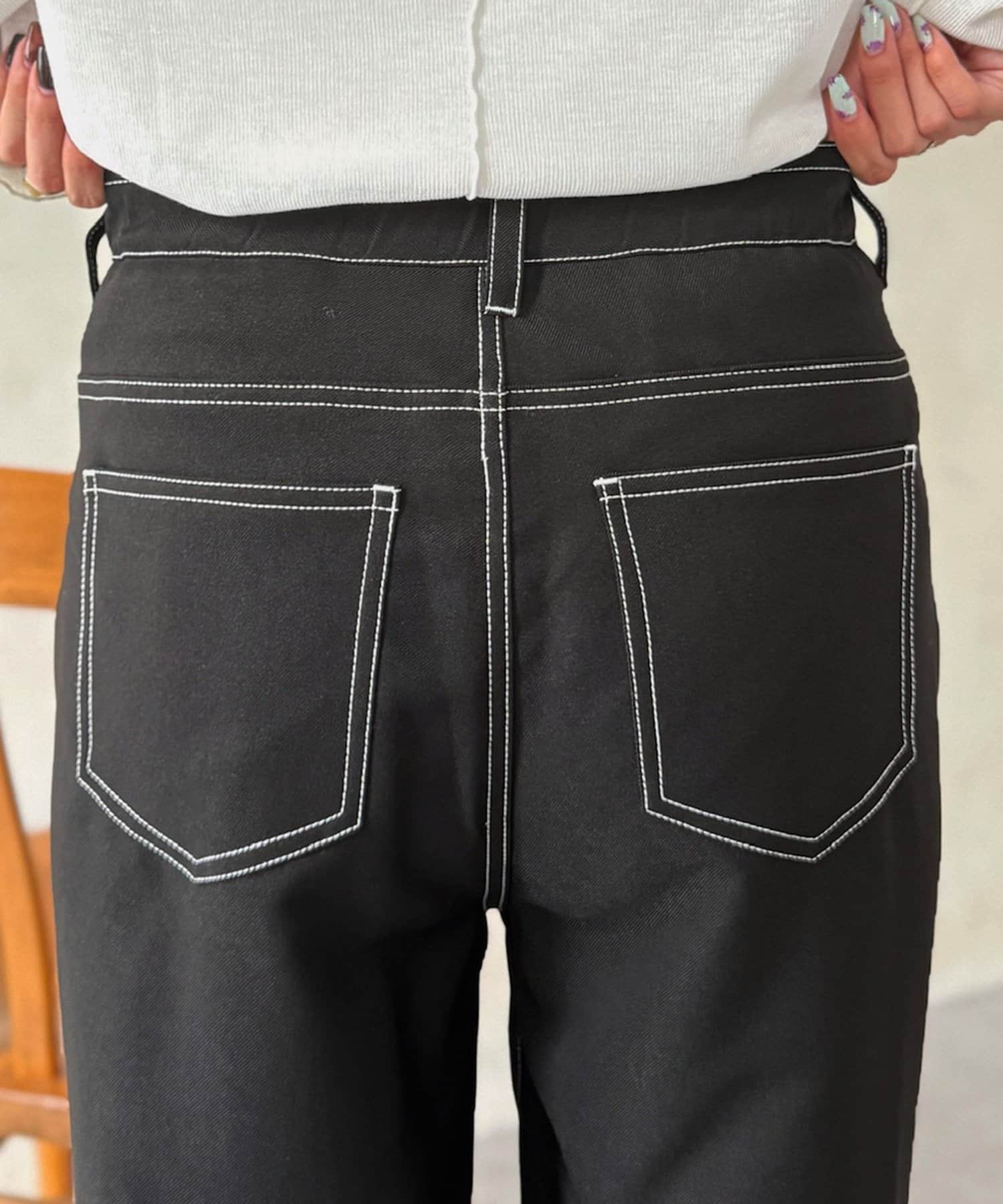CPCM(シーピーシーエム) 2タックワイドストレートスラックス