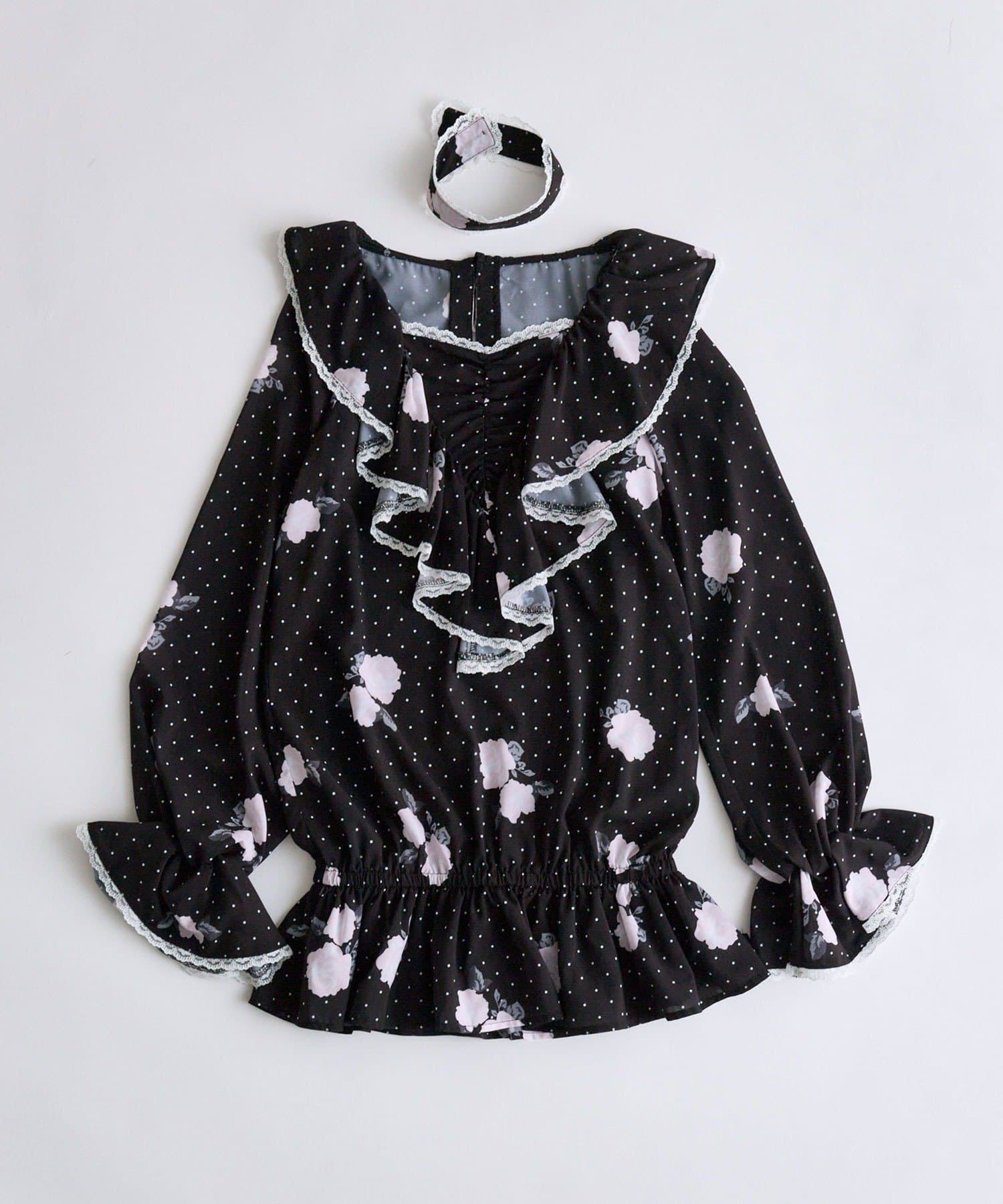 OLIVE des OLIVE(オリーブ デ オリーブ) 【インフルエンサー企画】miko rose blouse