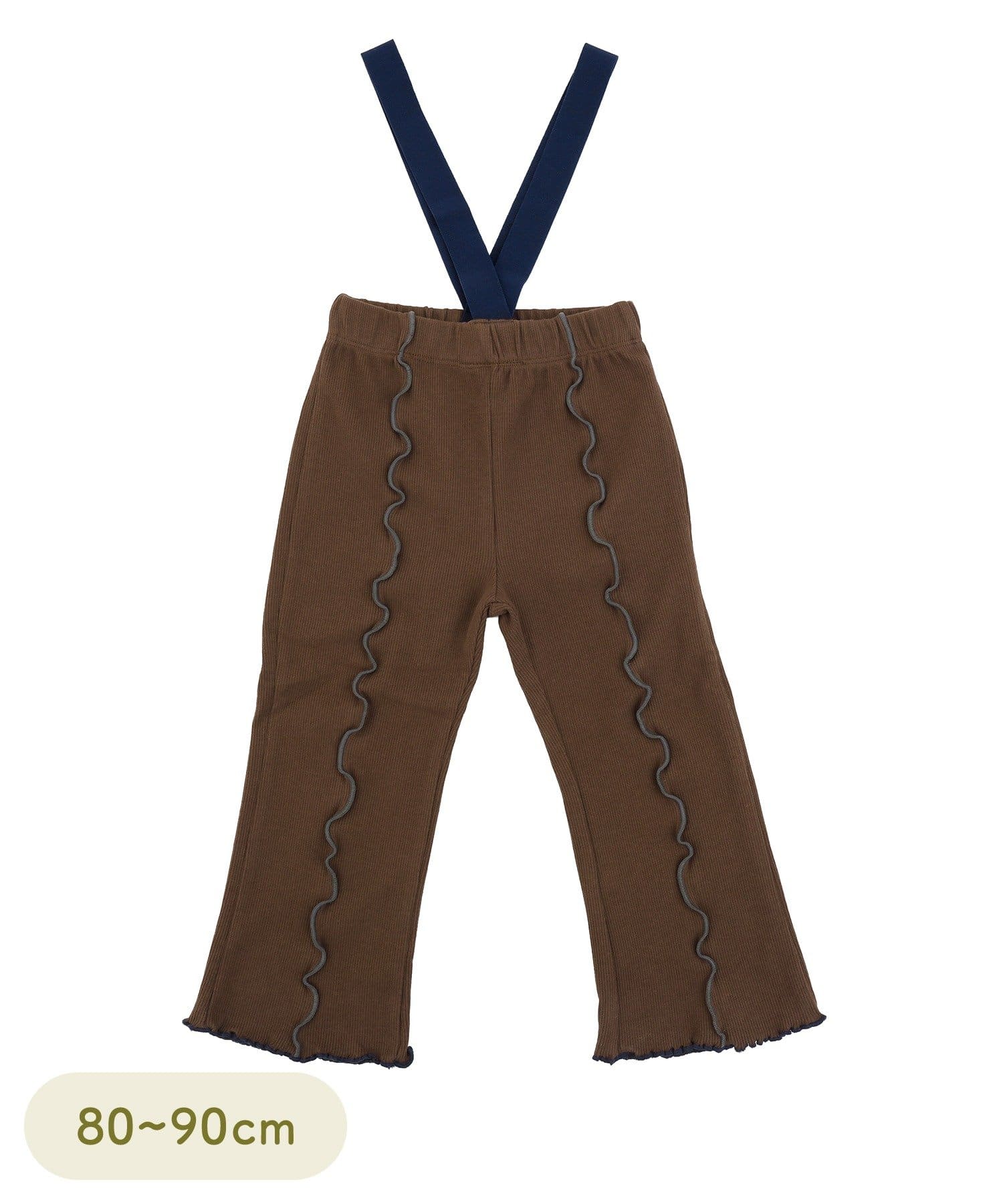 3COINS(スリーコインズ) センターメローサス付きパンツ：80～90cm