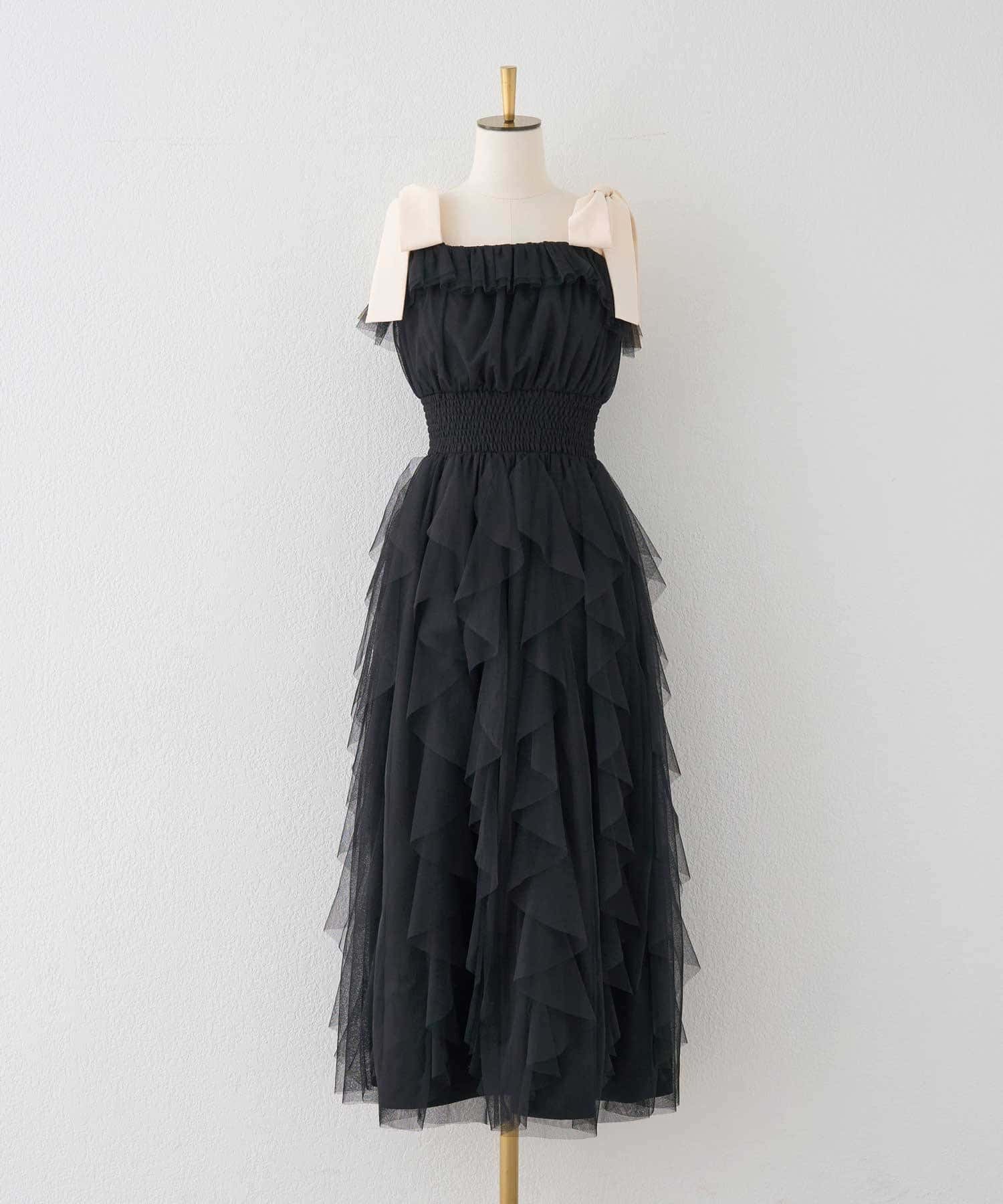 Belle Charme(ベルシャルム) Volume Tulle Frill Onepiece