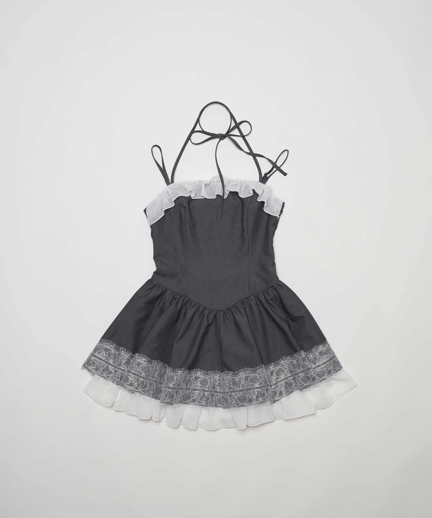 Belle Charme(ベルシャルム) Lace Frill Cami Onepiece