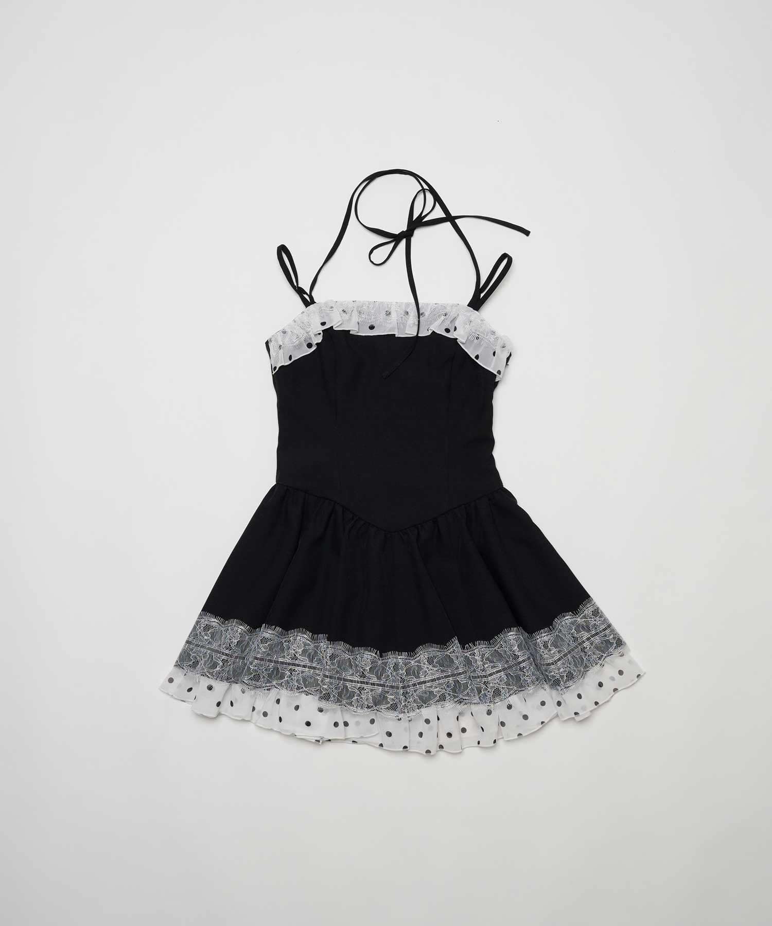 Belle Charme(ベルシャルム) Lace Frill Cami Onepiece