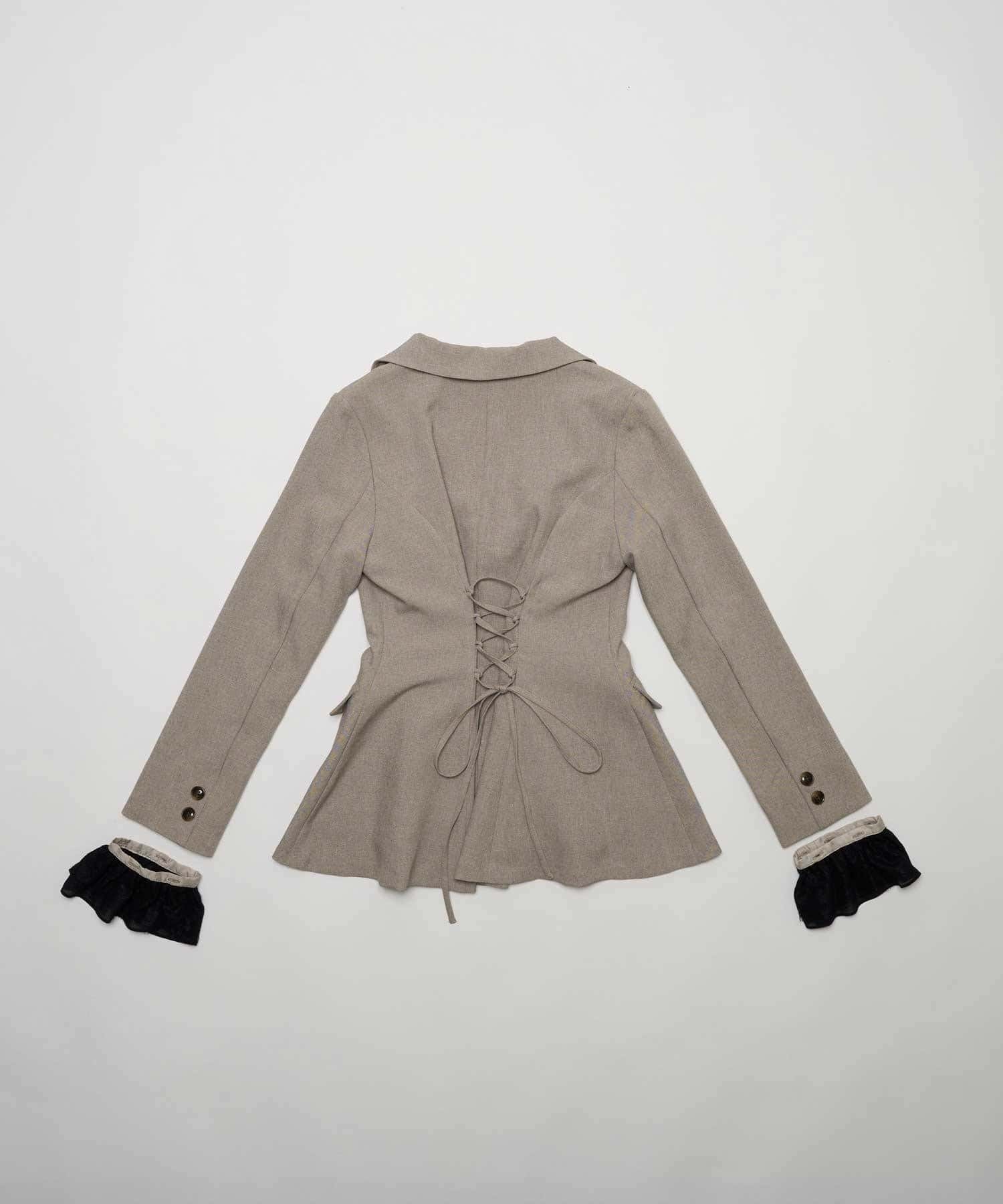 Belle Charme(ベルシャルム) Lace-up Tailored Jacket