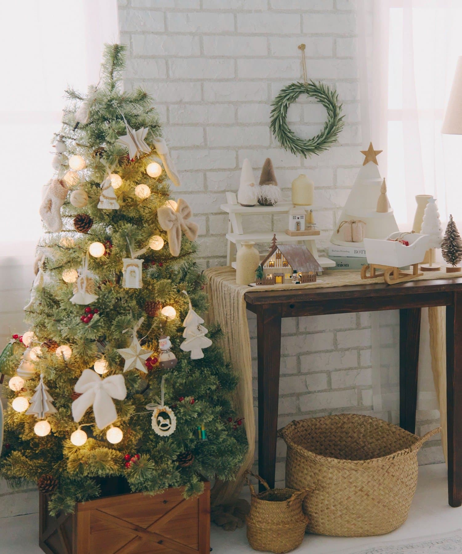 salut!(サリュ) ウッドナチュラルサンタ／Natural Christmas