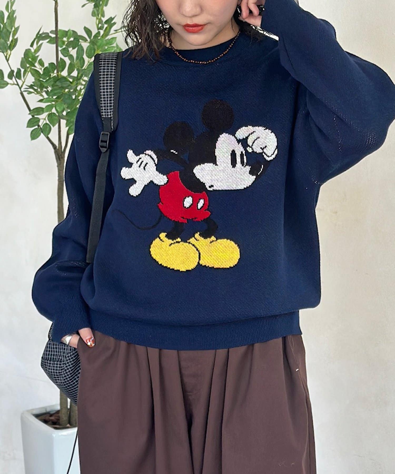 CPCM(シーピーシーエム) 【Disney】ミッキーマウスジャガードニットプルオーバー