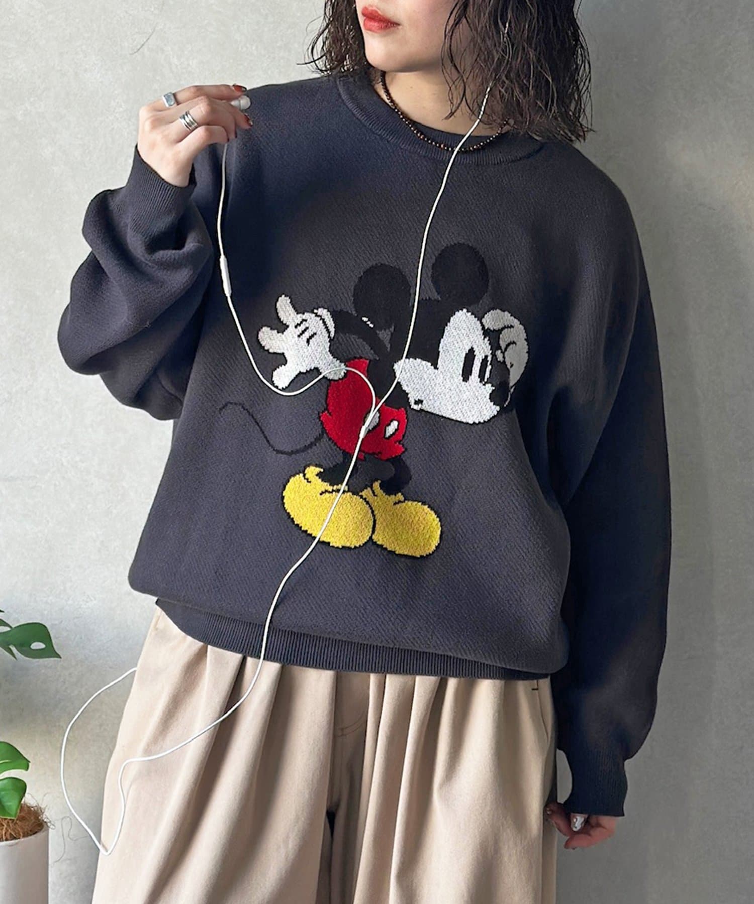 CPCM(シーピーシーエム) 【Disney】ミッキーマウスジャガードニットプルオーバー