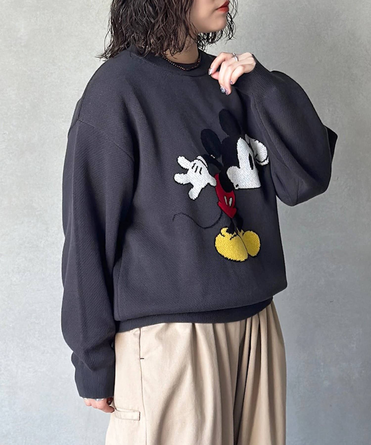 CPCM(シーピーシーエム) 【Disney】ミッキーマウスジャガードニットプルオーバー