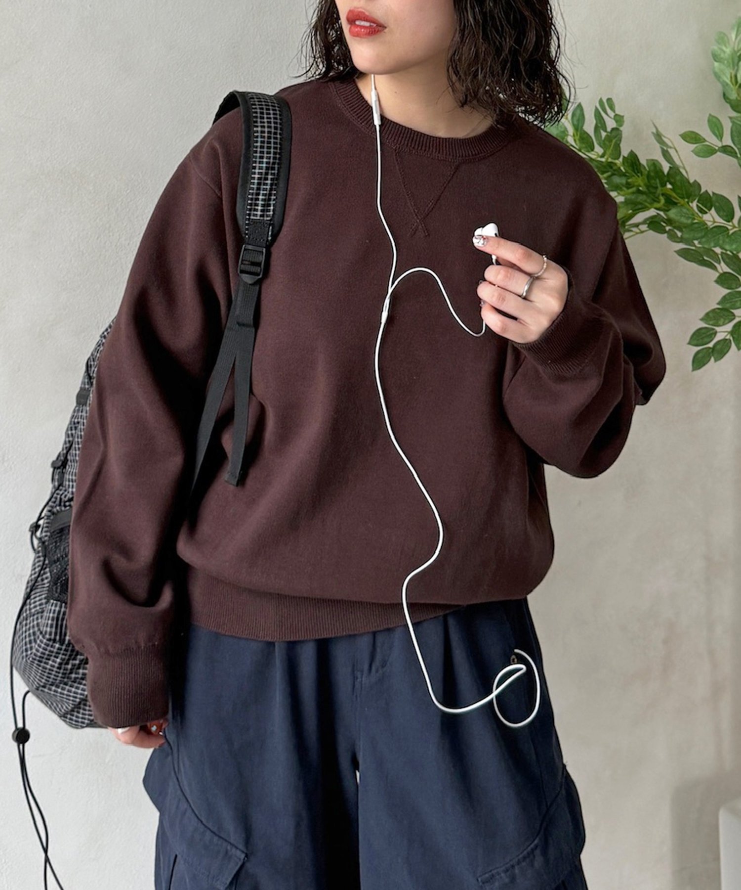 CPCM(シーピーシーエム) リバーシブルスウェットライクニット