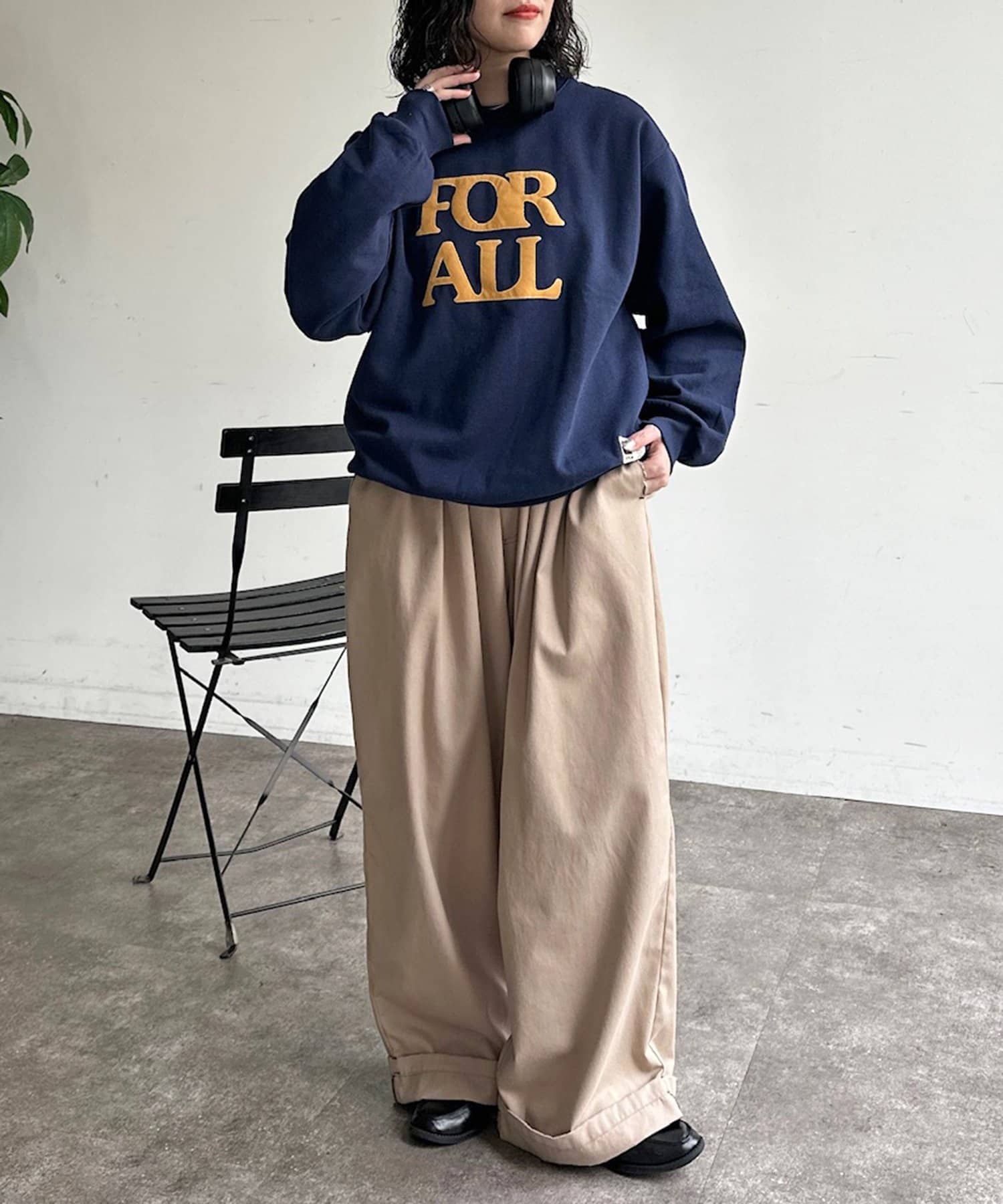 CPCM(シーピーシーエム) 裏起毛カラーロゴスウェット