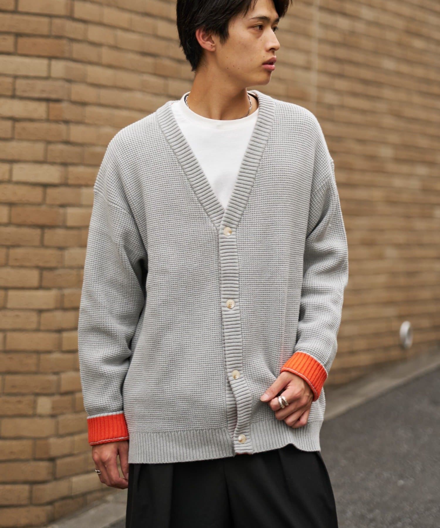 CIAOPANIC TYPY(チャオパニックティピー) 【UNISEX】キープシェイプニットカーディガン
