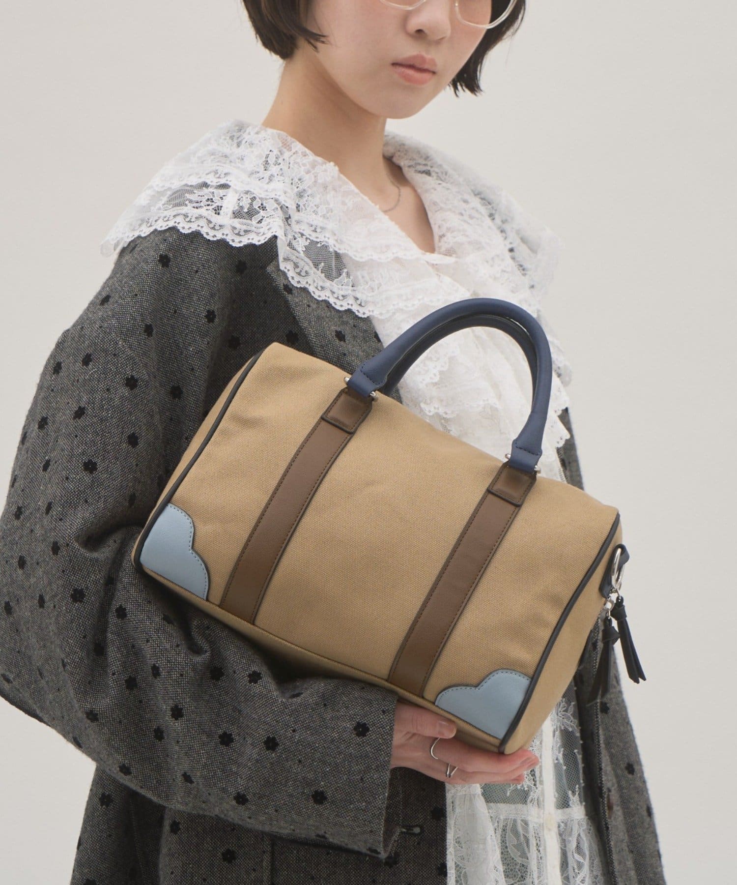 CIAOPANIC TYPY(チャオパニックティピー) 【willow】配色帆布ボストンBAG