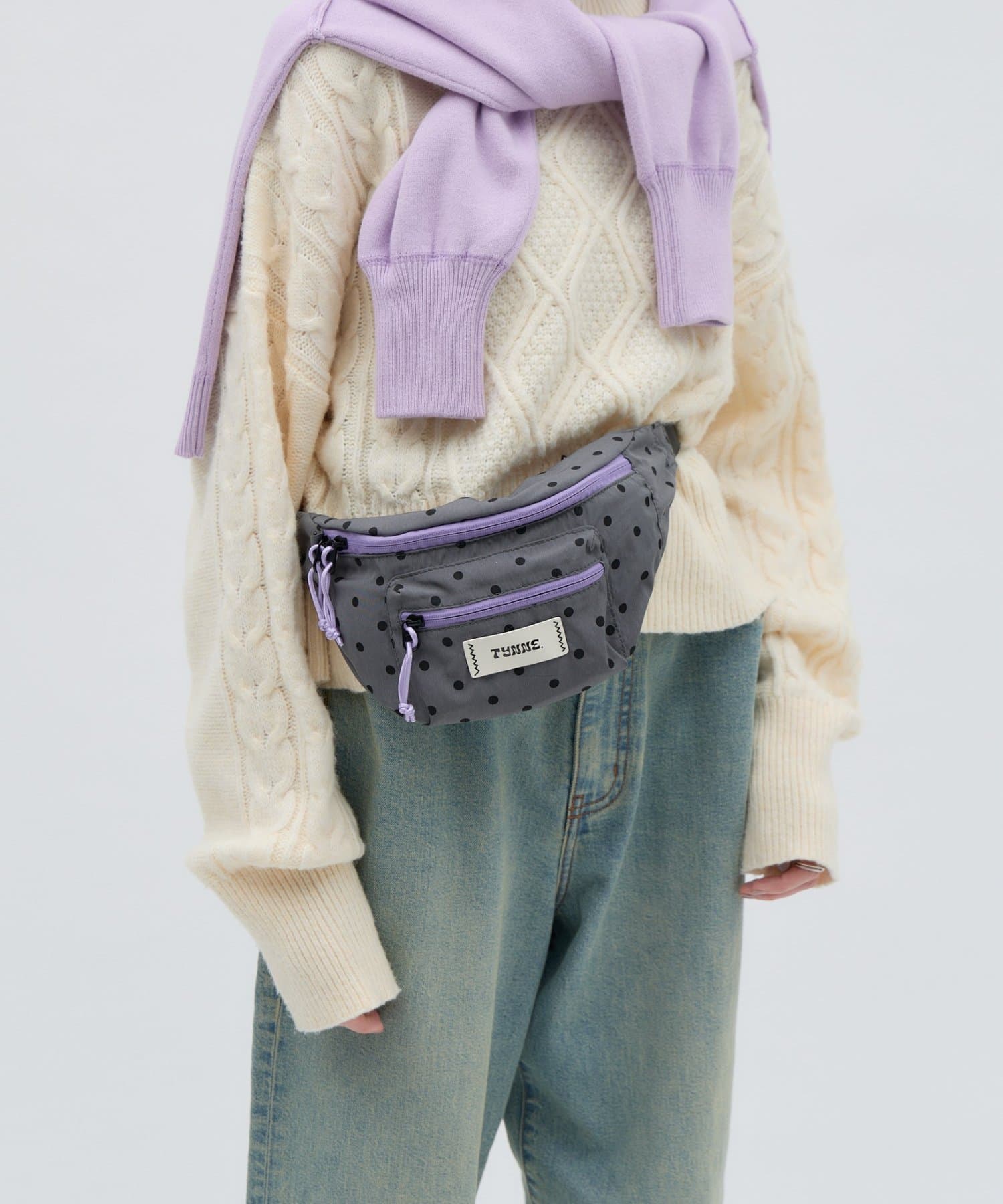 CIAOPANIC TYPY(チャオパニックティピー) 【26Winter展示会 出展商品】【TYNNE.】新色登場！3ポケット配色ナイロンウエストポーチ