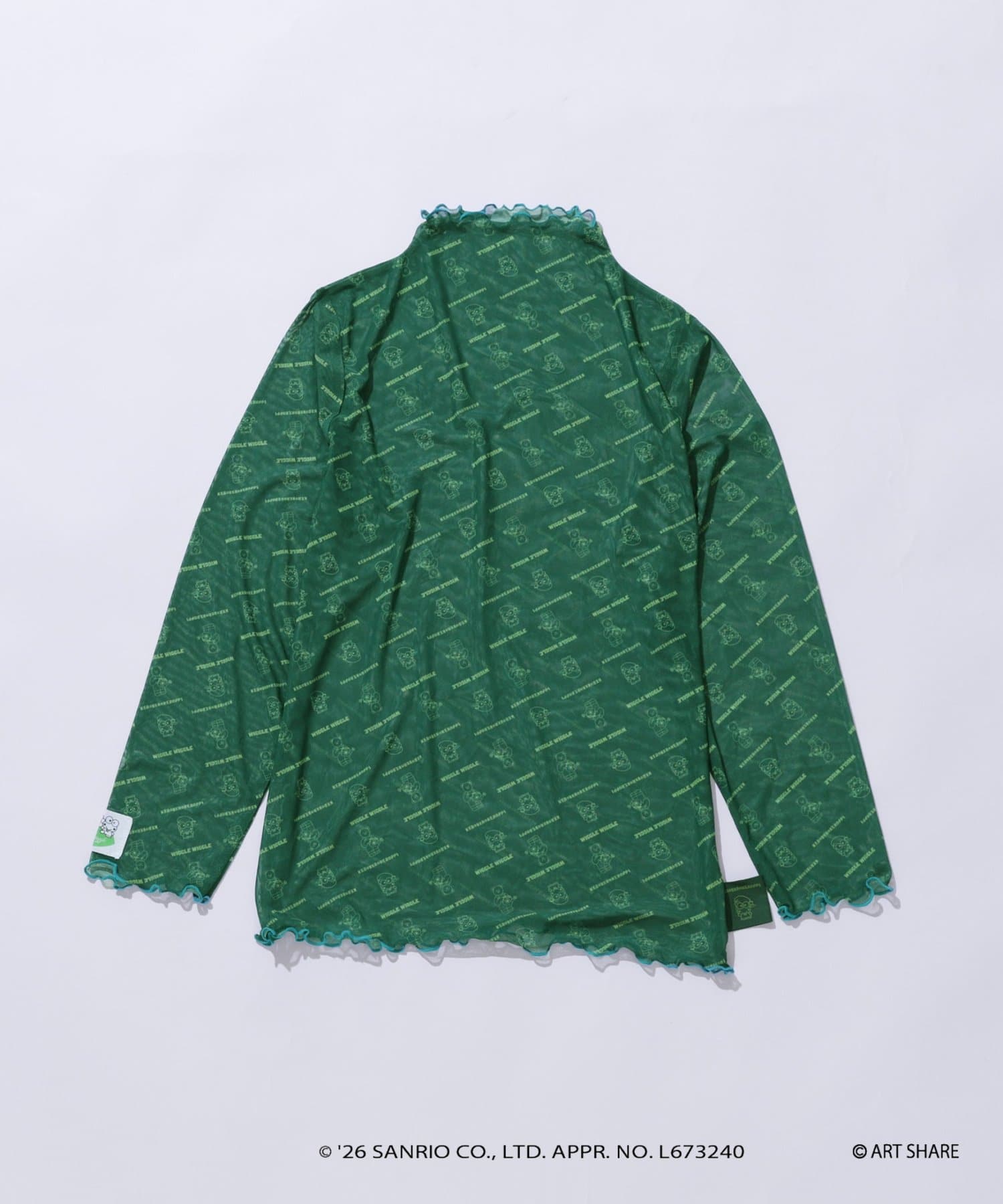CIAOPANIC TYPY(チャオパニックティピー) サンリオキャラクターズ ❘ wiggle wiggle ❘ CIAOPANIC TYPY  総柄シアーワンポイント刺繍トップス