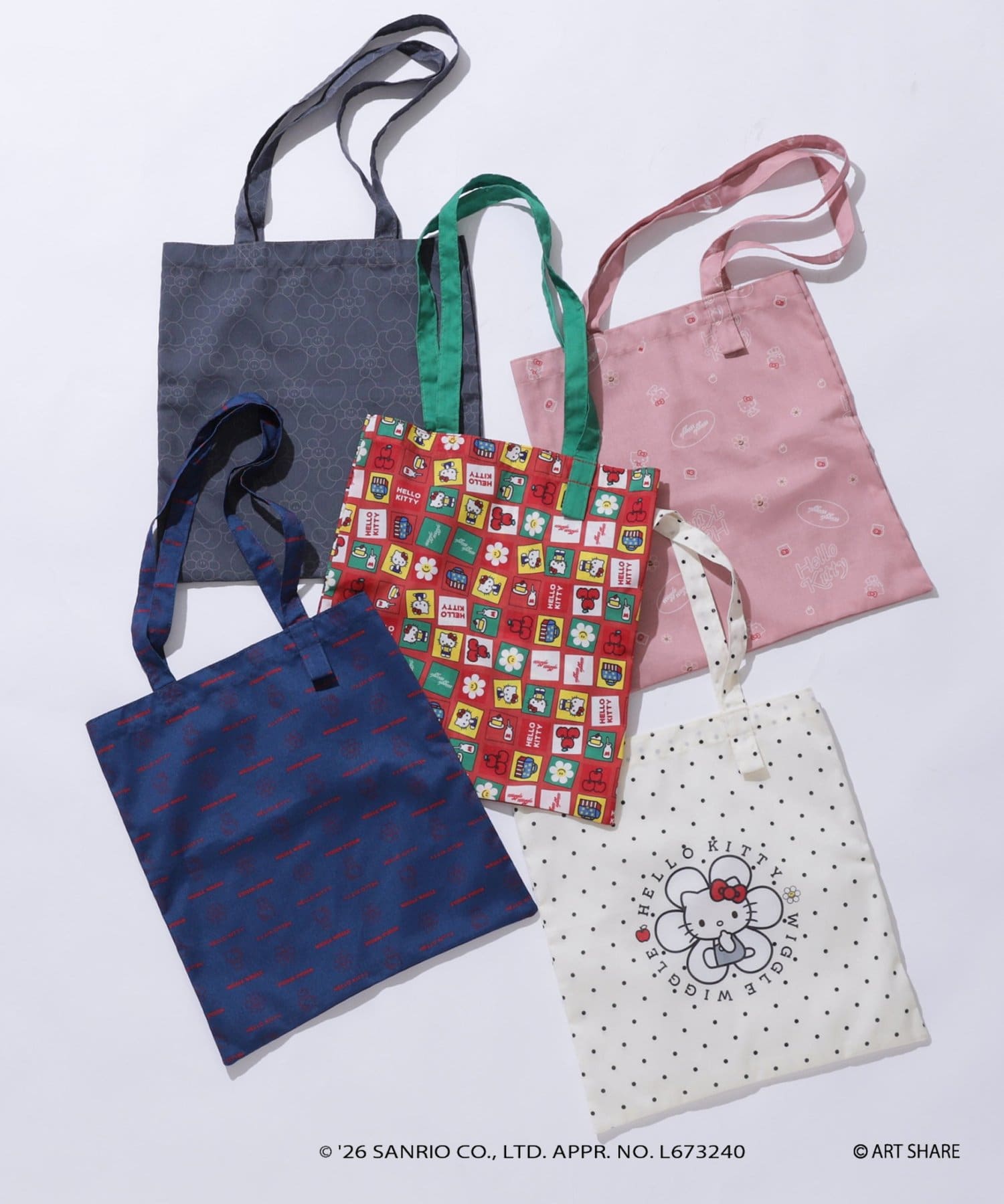 CIAOPANIC TYPY(チャオパニックティピー) サンリオキャラクターズ ❘ wiggle wiggle ❘ CIAOPANIC TYPY シークレットA4トートBAG
