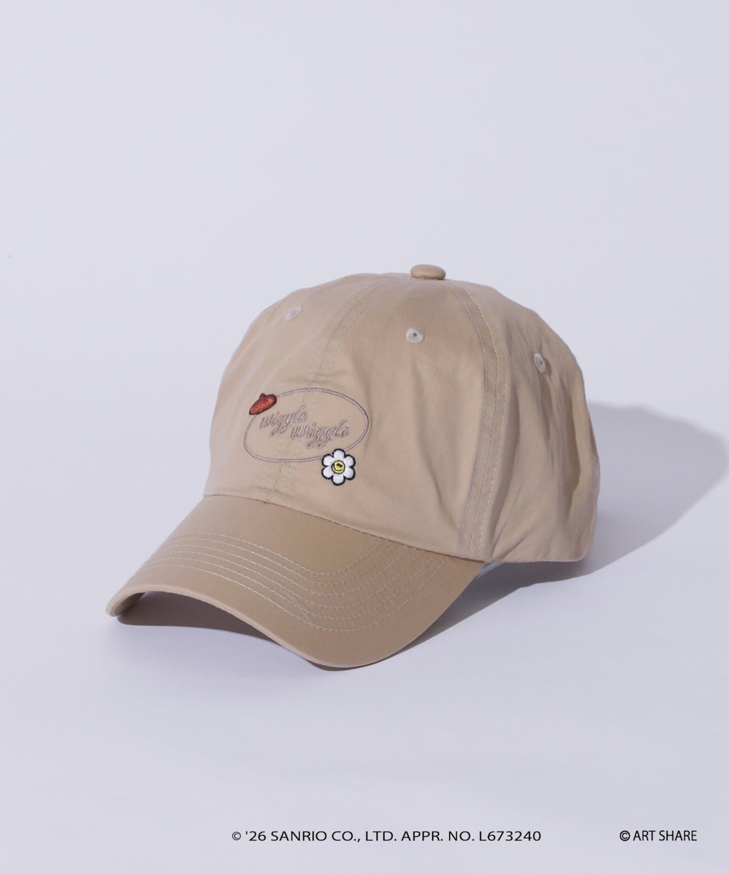 CIAOPANIC TYPY(チャオパニックティピー) サンリオキャラクターズ ❘ wiggle wiggle ❘ CIAOPANIC TYPY ポイント刺繍バックシルエットCAP