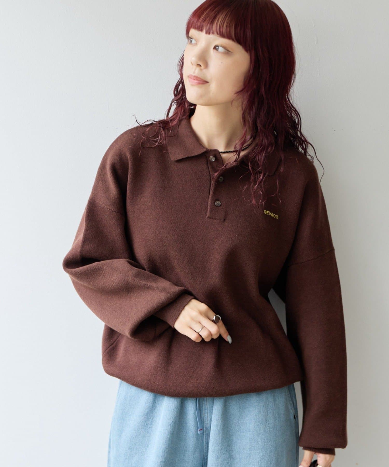 CIAOPANIC TYPY(チャオパニックティピー) 【26Winter展示会 出展商品】【GEVACO】配色ロゴニットポロ