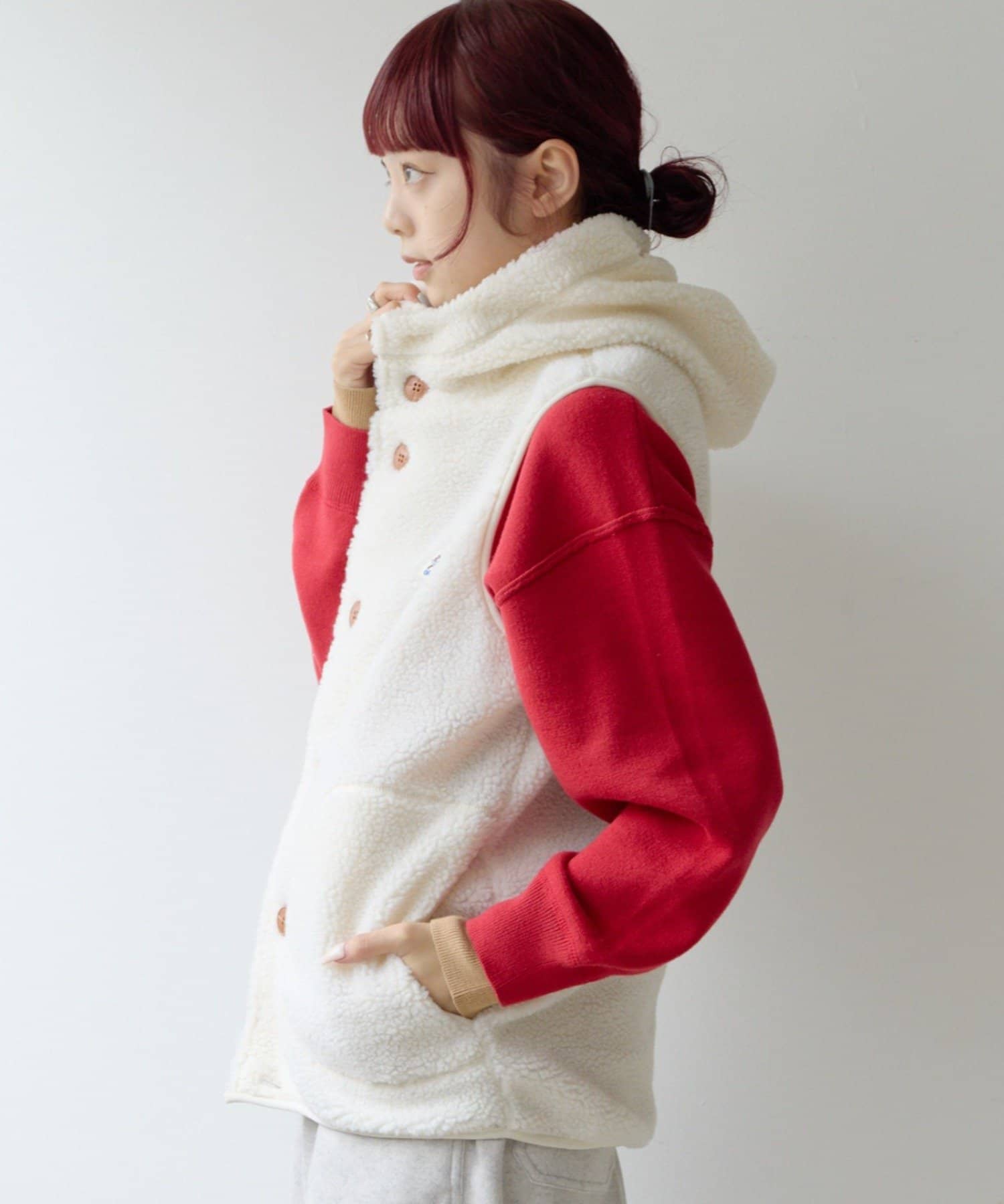 CIAOPANIC TYPY(チャオパニックティピー) 【26Winter展示会 出展商品】【GEVACO】ボアフリースフードベスト