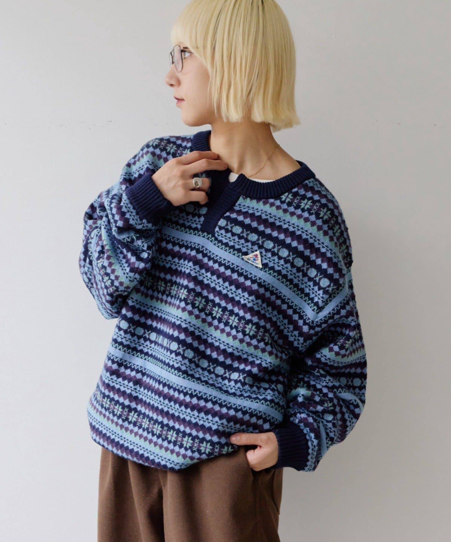 CIAOPANIC TYPY(チャオパニックティピー) 【26Winter展示会 出展商品】【GEVACO】フェアアイルニットPO