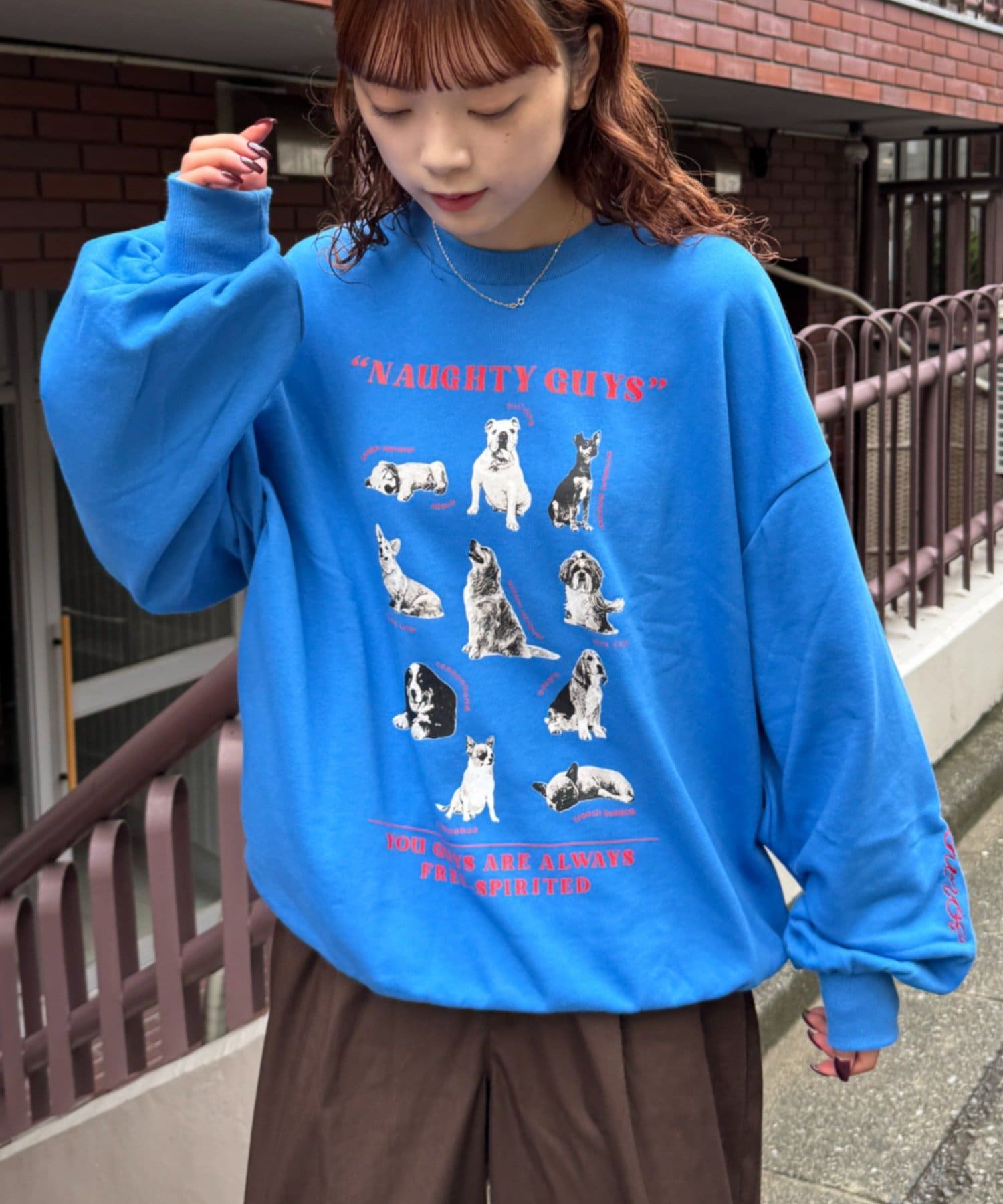 CIAOPANIC TYPY(チャオパニックティピー) 【S.G】DOGプリント刺繍ヴィンテージスウェット
