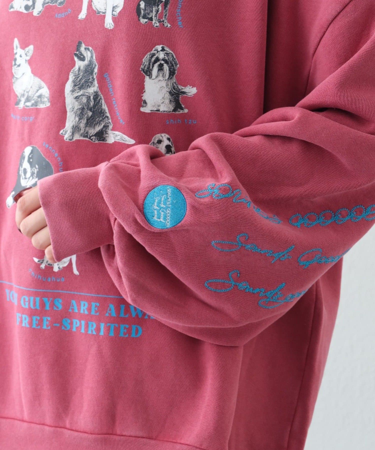 CIAOPANIC TYPY(チャオパニックティピー) 【S.G】DOGプリント刺繍ヴィンテージスウェット