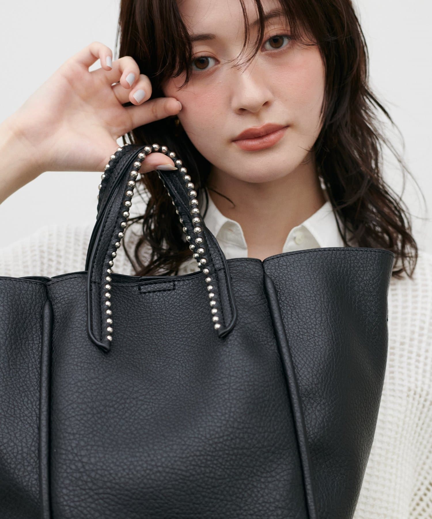 LARUTA(ラルータ) ミニショルダー付きボールチェーン2WAYトートバッグ