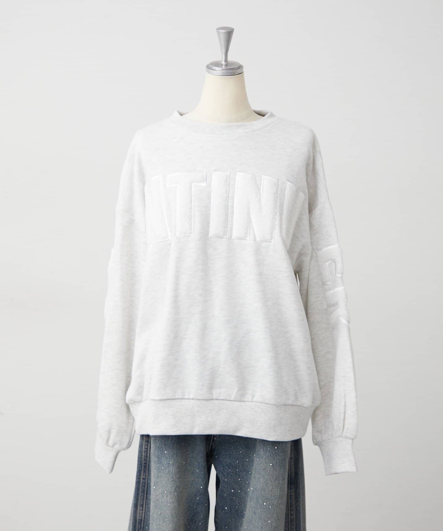 NICE CLAUP / OLIVE des OLIVE OUTLET(ナイスクラップ  / オリーブ デ オリーブ アウトレット) 【continuer】 ビックロゴファースウェット