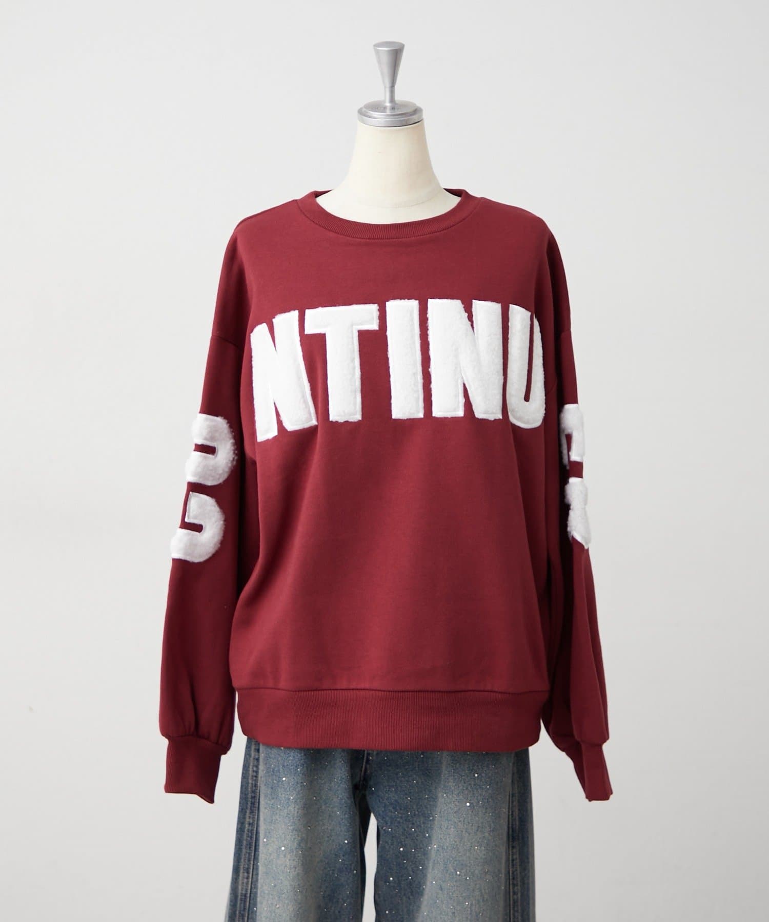 NICE CLAUP / OLIVE des OLIVE OUTLET(ナイスクラップ  / オリーブ デ オリーブ アウトレット) 【continuer】 ビックロゴファースウェット