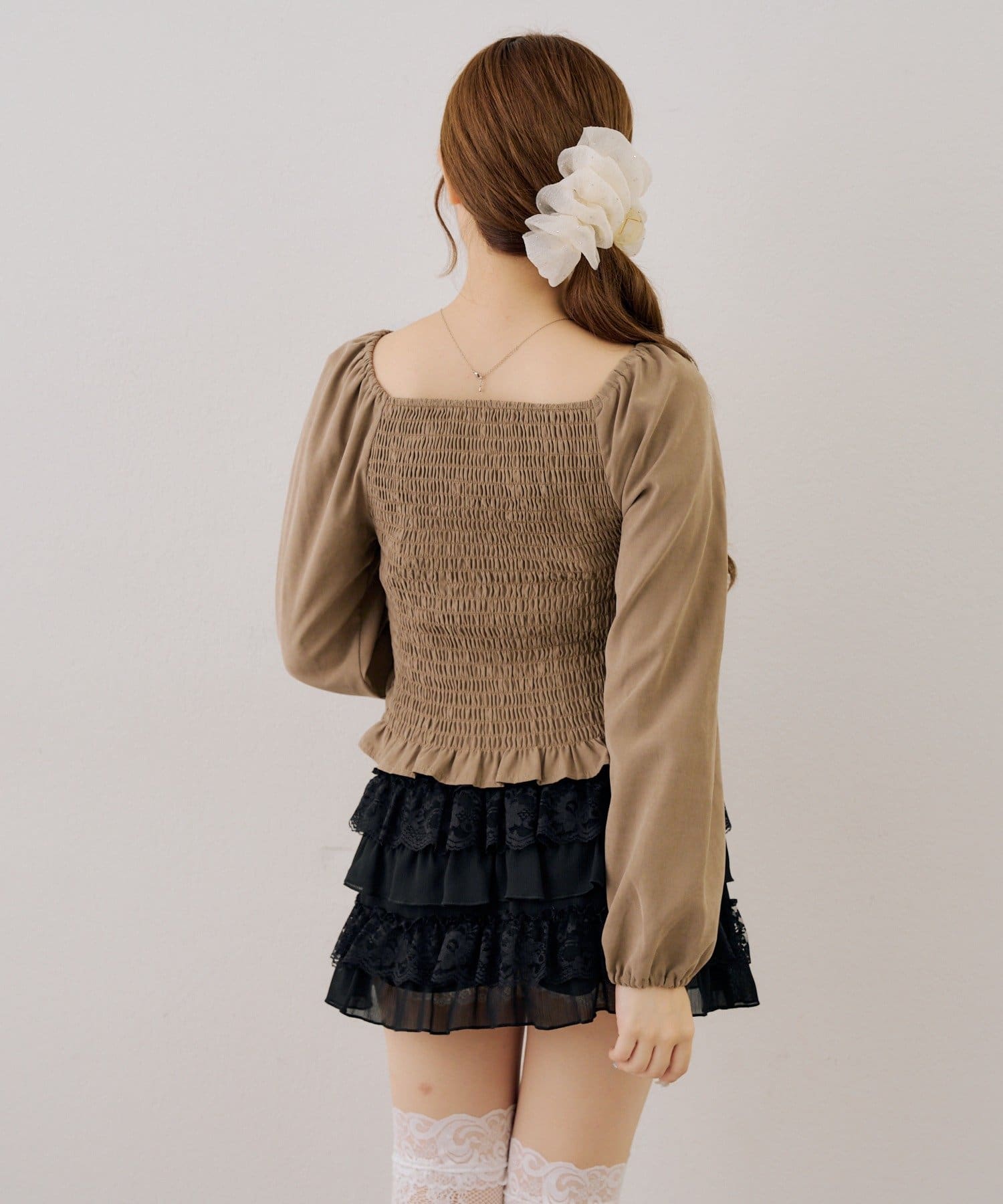 NICE CLAUP / OLIVE des OLIVE OUTLET(ナイスクラップ  / オリーブ デ オリーブ アウトレット) 【ANOTHER BRANCH】アソートWジップブラウス