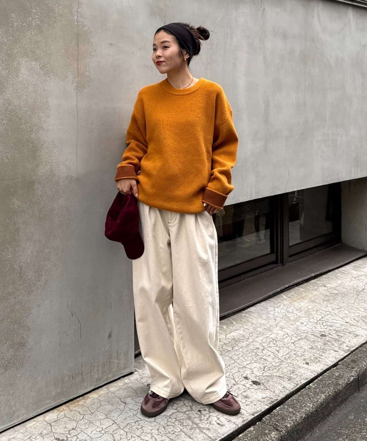 CIAOPANIC TYPY(チャオパニックティピー) 【ヨレにくく、お手入れ簡単】【UNISEX】キープシェイプワッフルニットプルオーバー