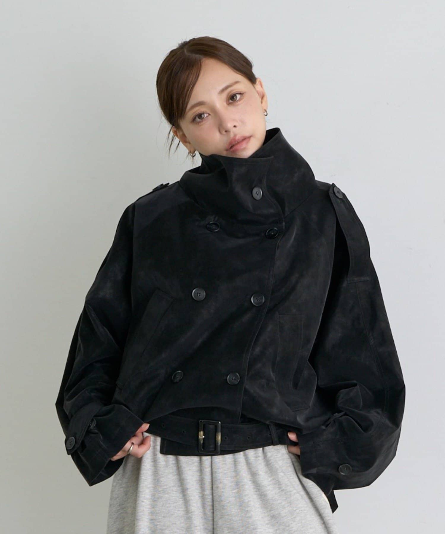RAY CASSIN(レイカズン) ショート丈バルーントレンチコート
