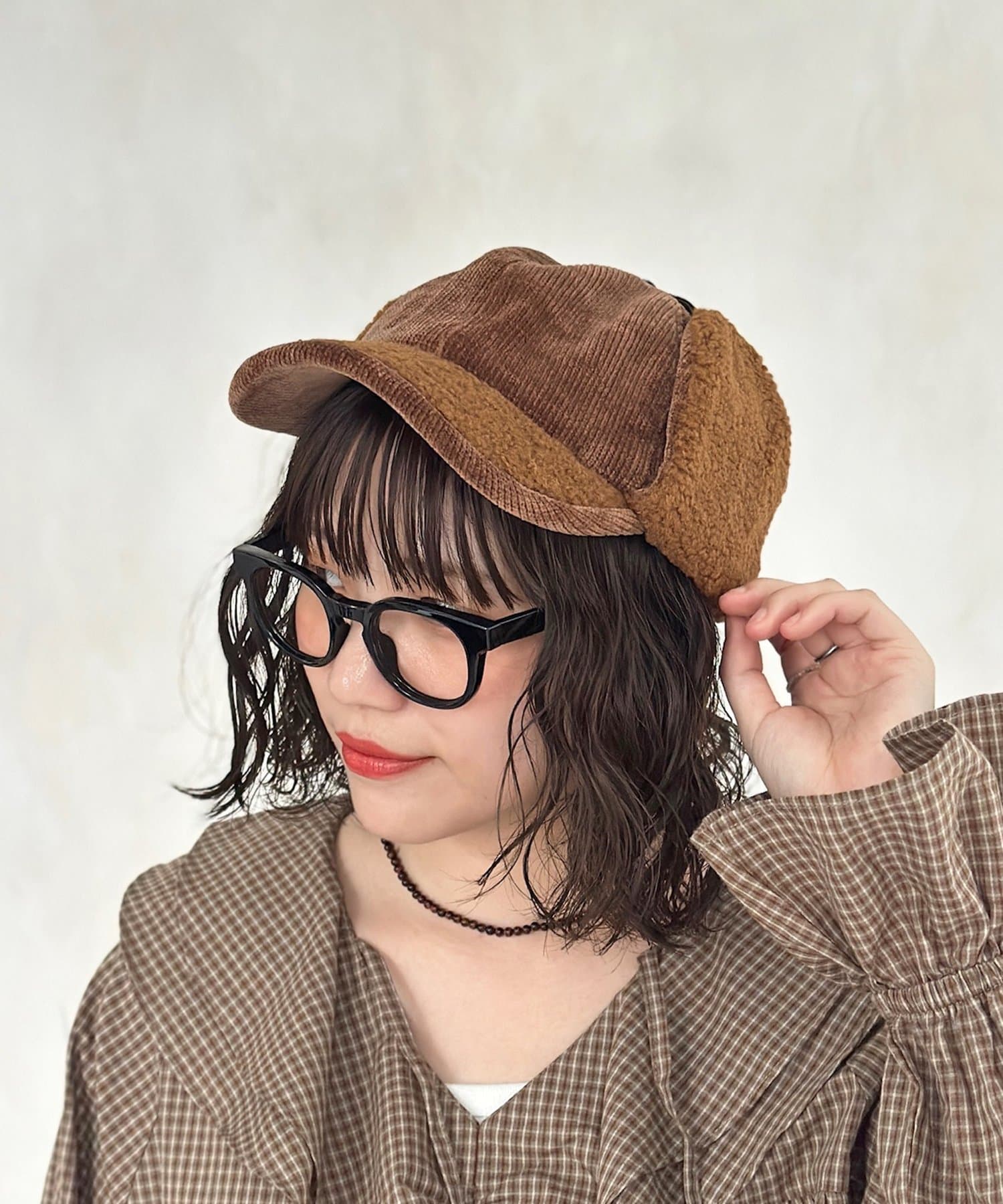 CPCM(シーピーシーエム) コーデュロイフライトキャップ