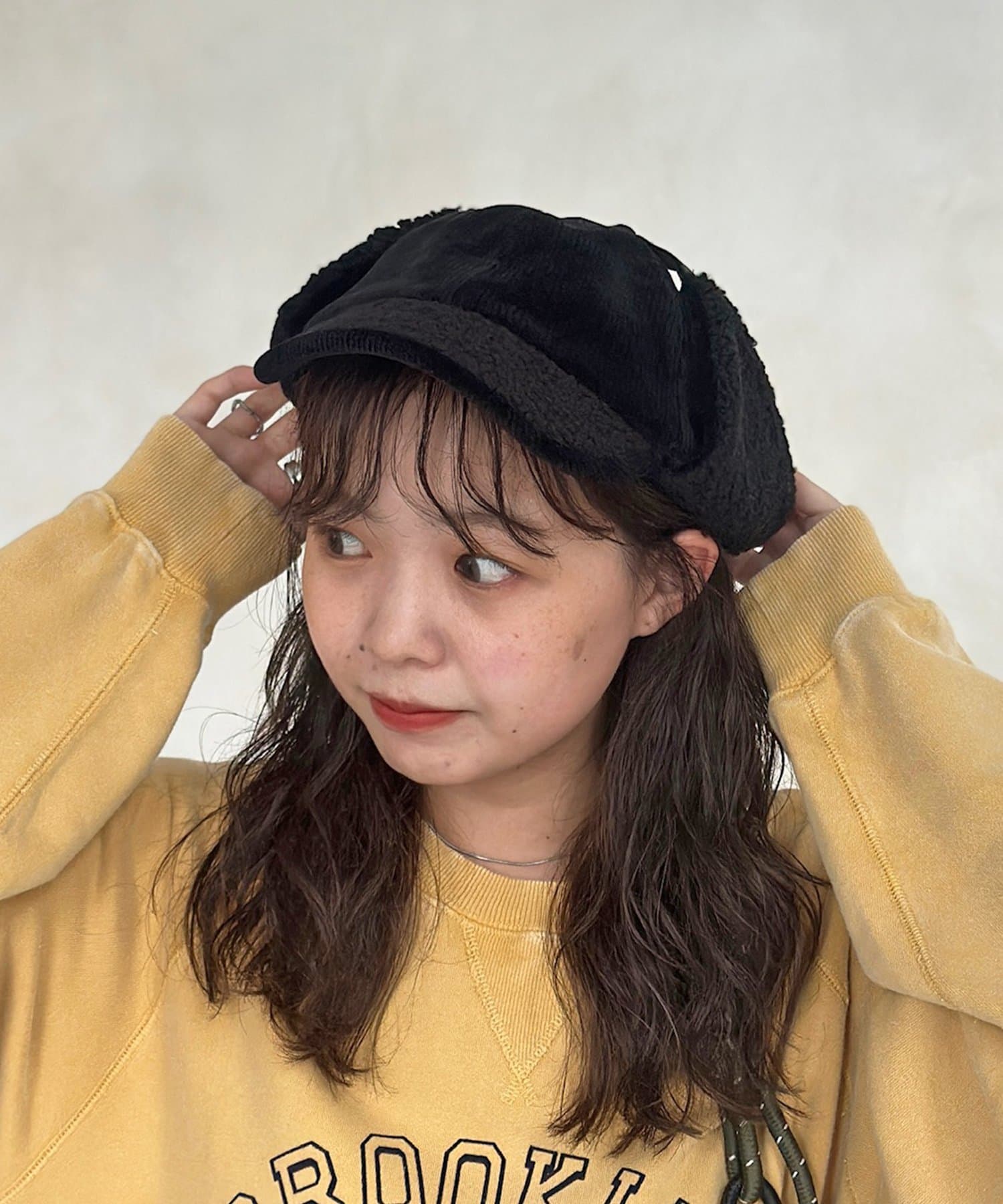 CPCM(シーピーシーエム) コーデュロイフライトキャップ
